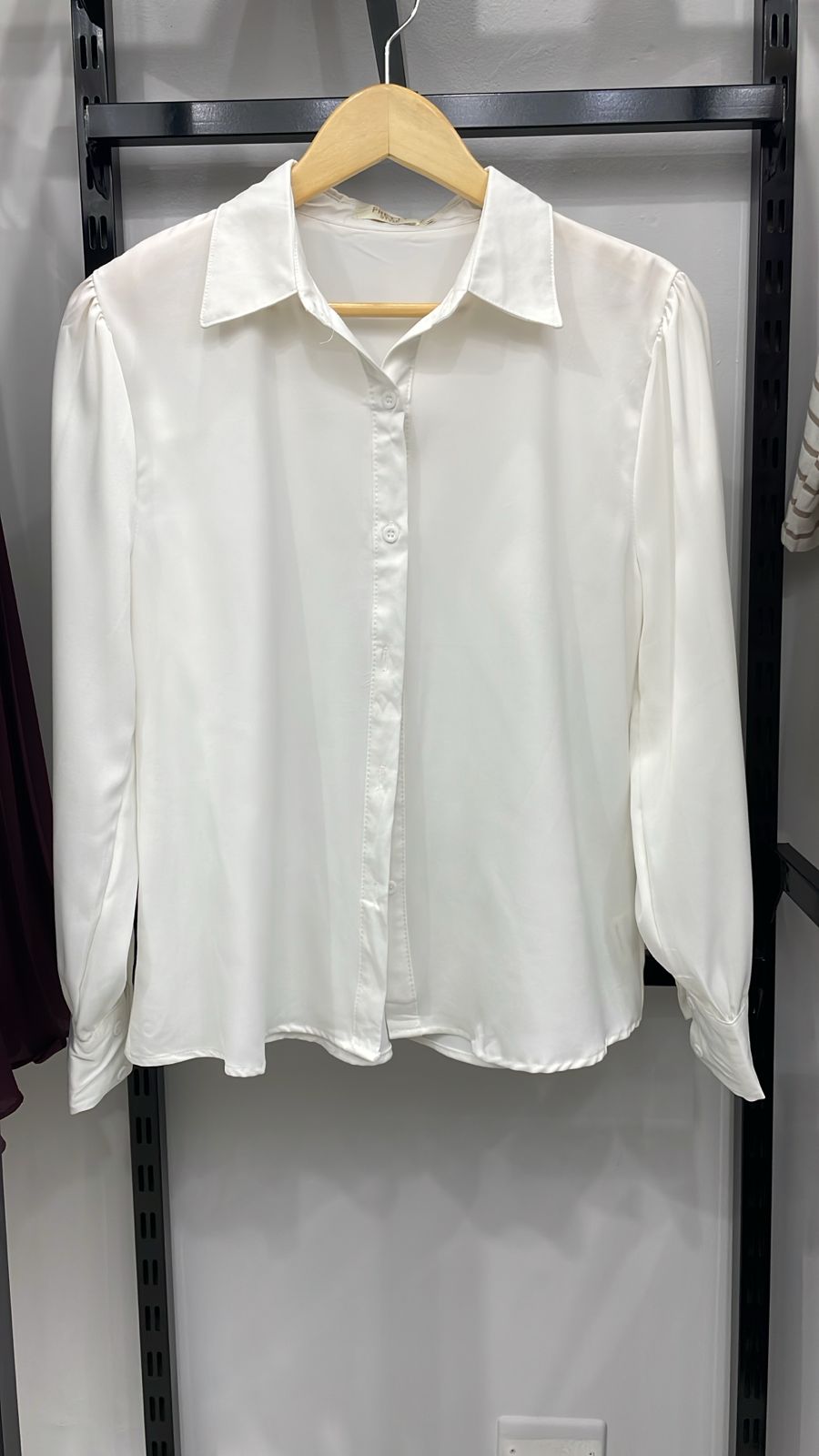 BLUSA SOCIAL SEDA BRANCA