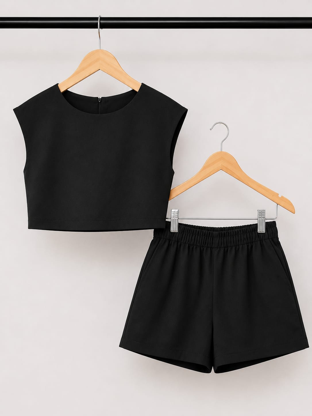 CONJUNTO SHORTS PRETO