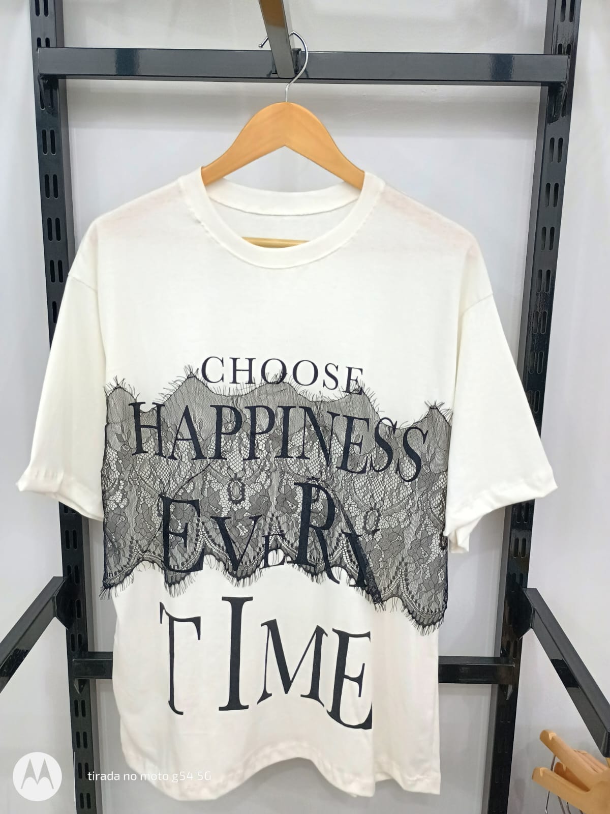T-SHIRT RENDADA TIME