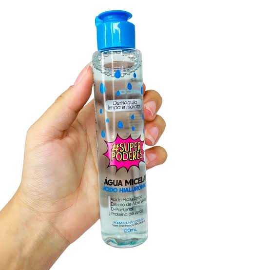 Água micelar Acido Hialuronico super poderes 120ml amicsp05