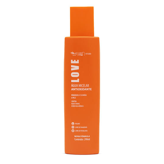 Água Micelar Antioxidante Max Love 290ml