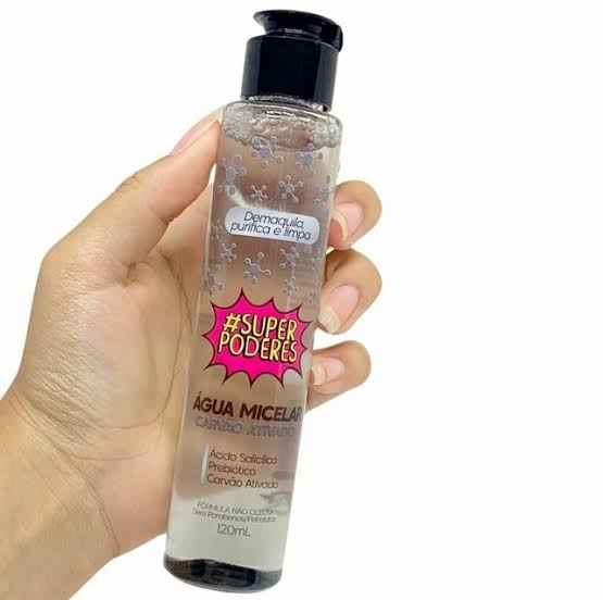Água micelar carvão ativado super poderes 120ml amicsp06