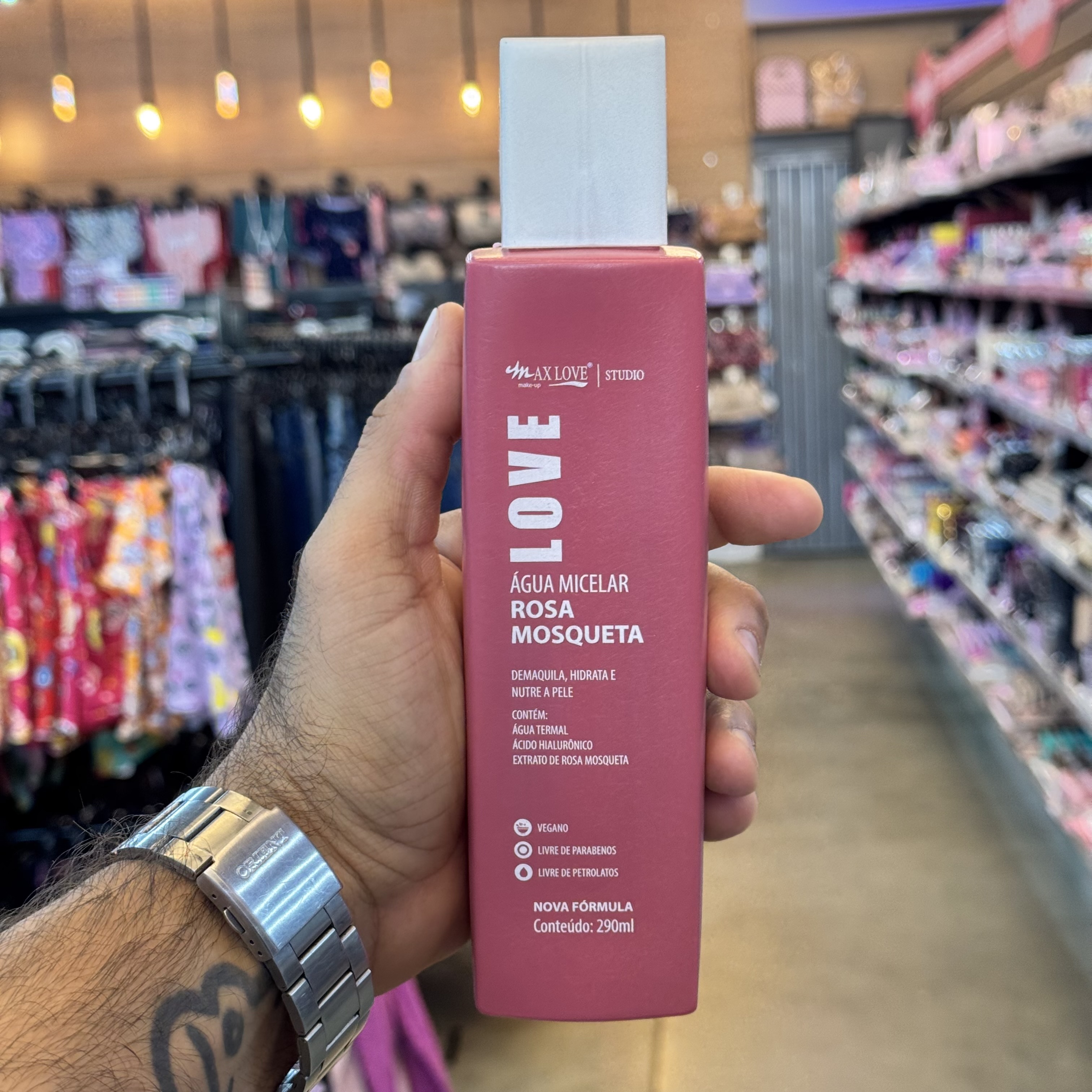 Agua Micelar Love Rosa Mosqueta Max Love ML410