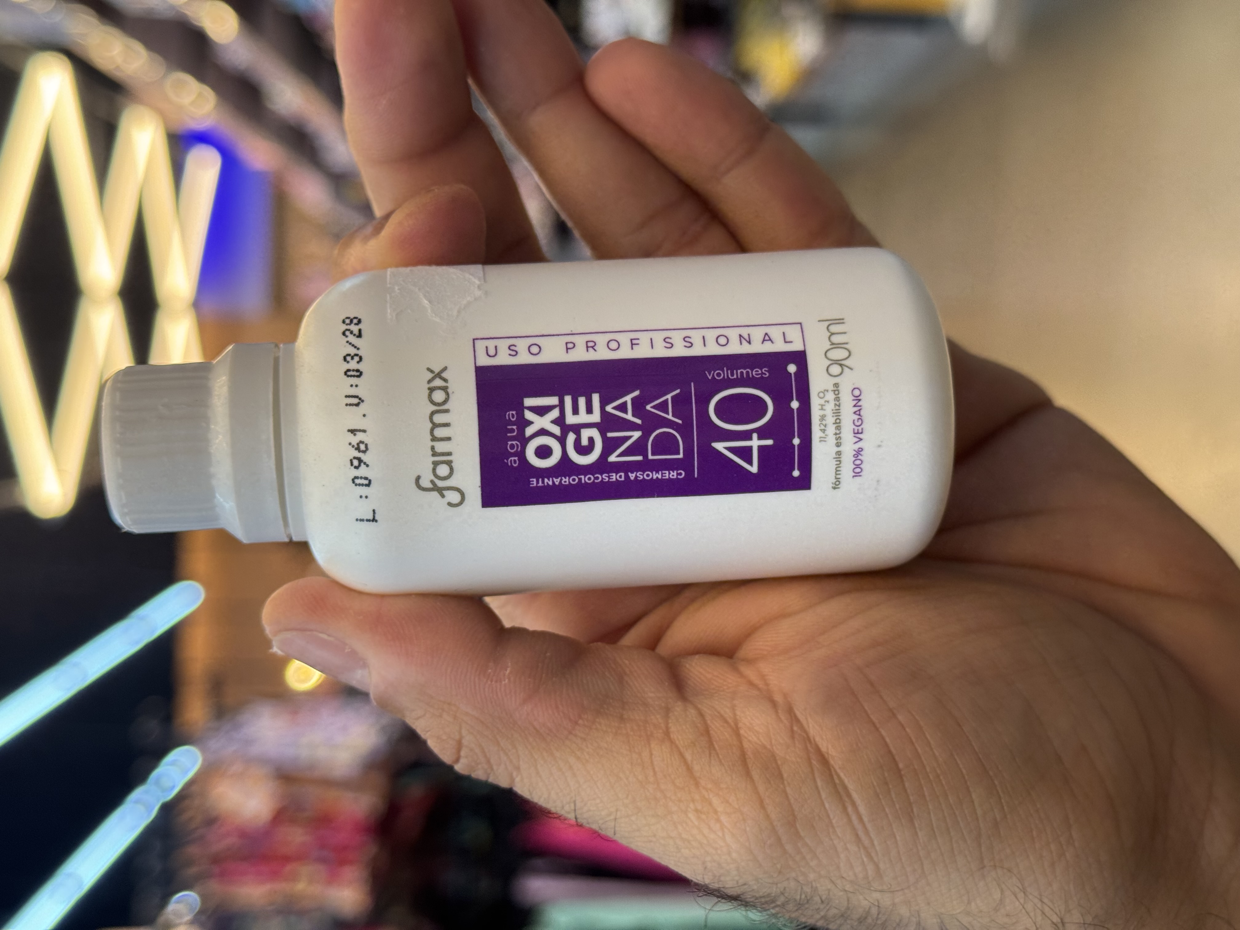 Água Oxigenada 40 Volumes Farmax 90ml