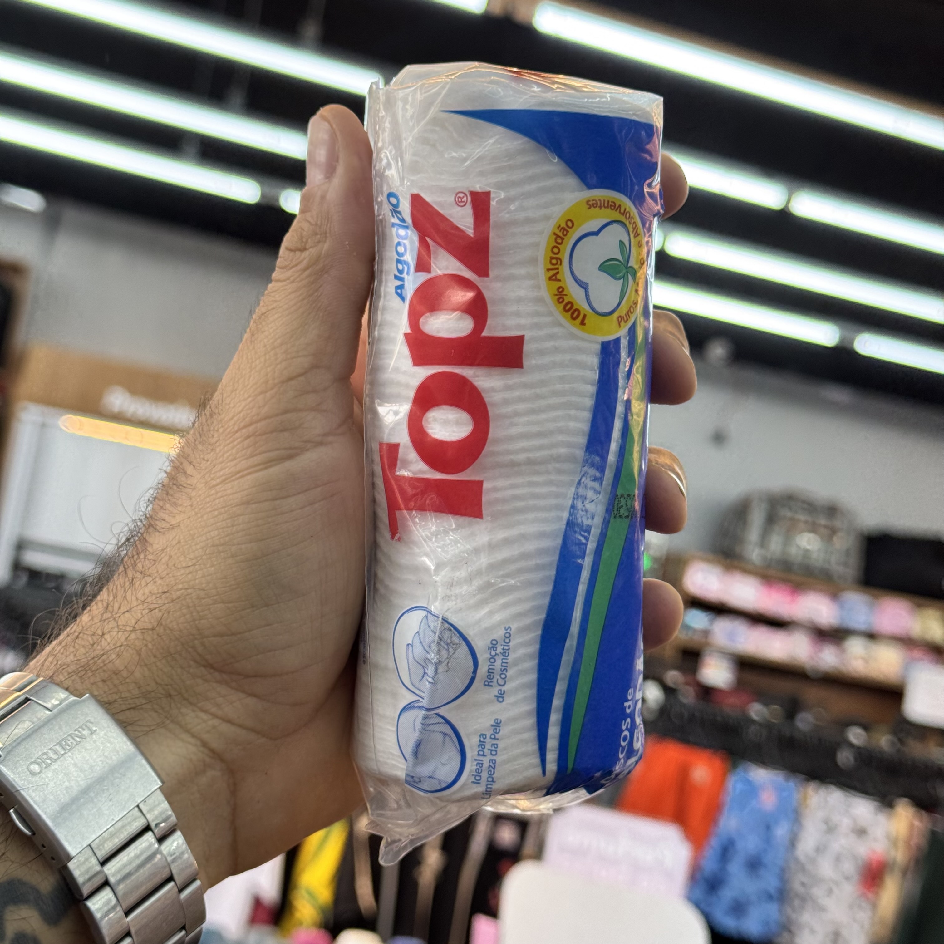 Algodão Topz Multiuso em Discos 50 Unidades