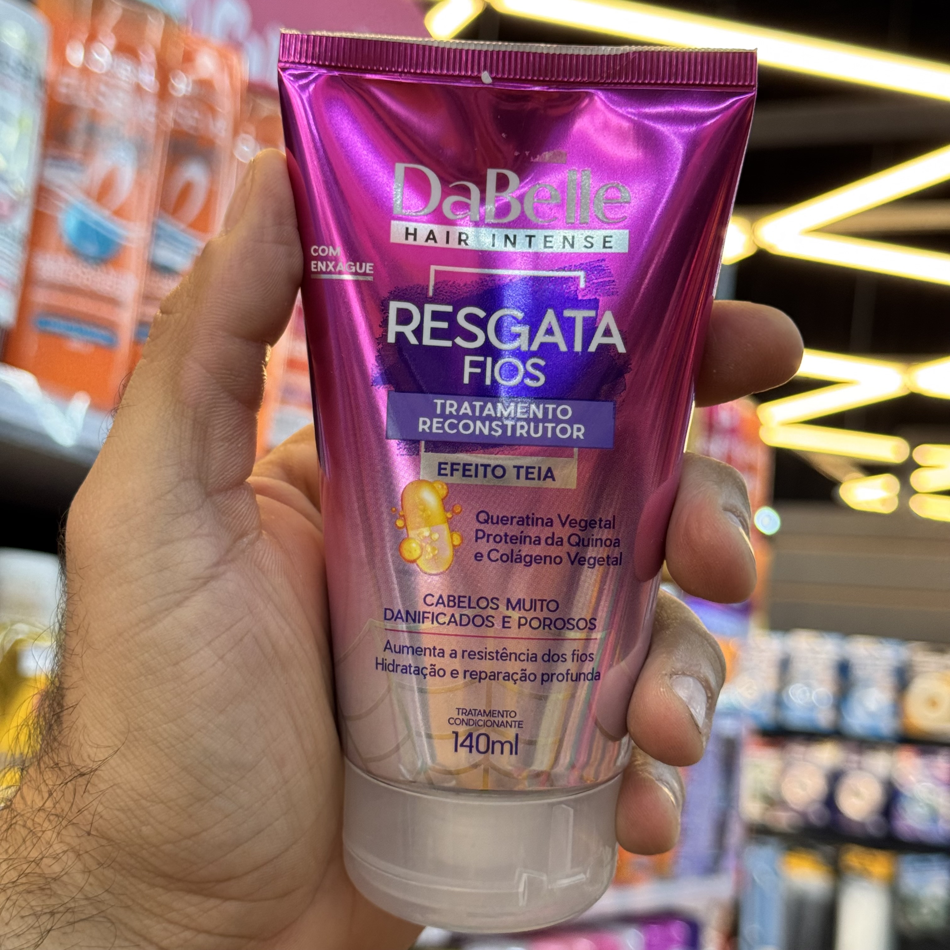 Ampola Resgata Fios Tratamento Resconstrutor Dabelle 140ml