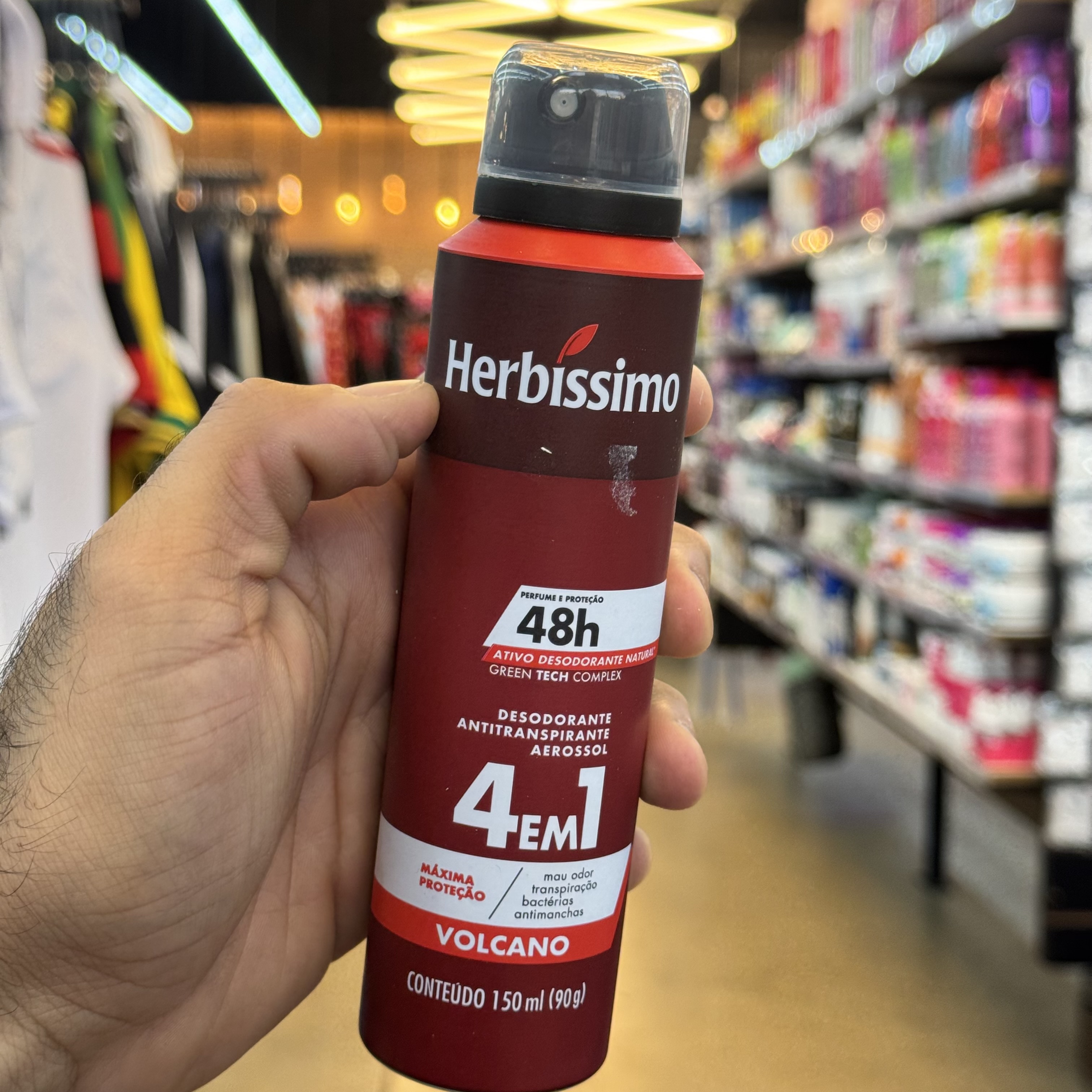 Antitranspirante Aerosol Herbíssimo Men Volcano 150ml