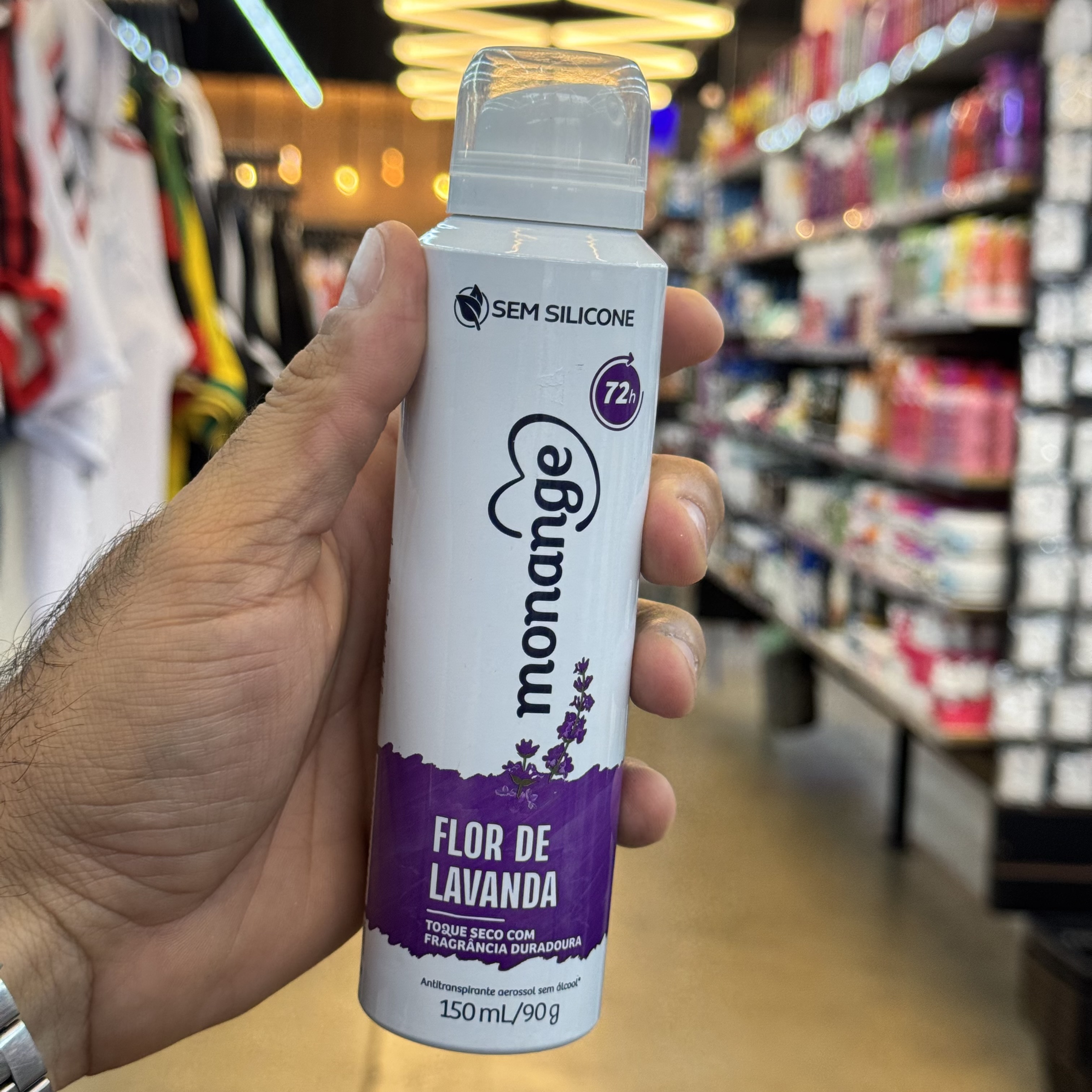 Antitranspirante Aerosol Monange Flor de Lavanda 150ml