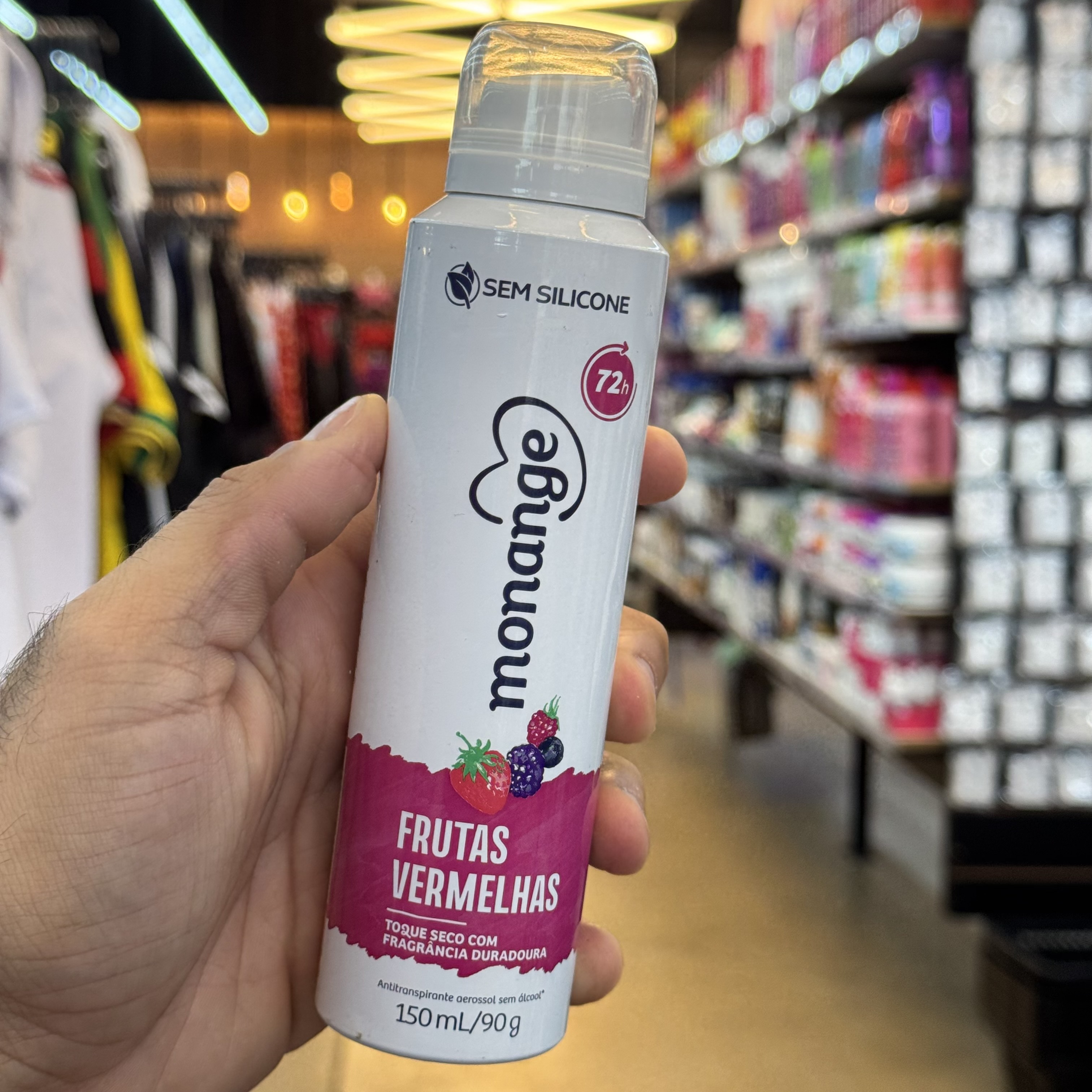 Antitranspirante Aerosol Monange Frutas Vermelhas 150ml