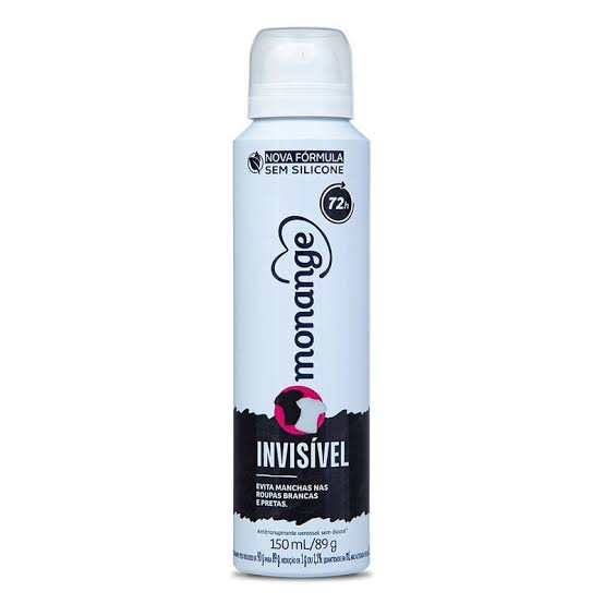 Antitranspirante Aerosol Monange Invisível 150ml