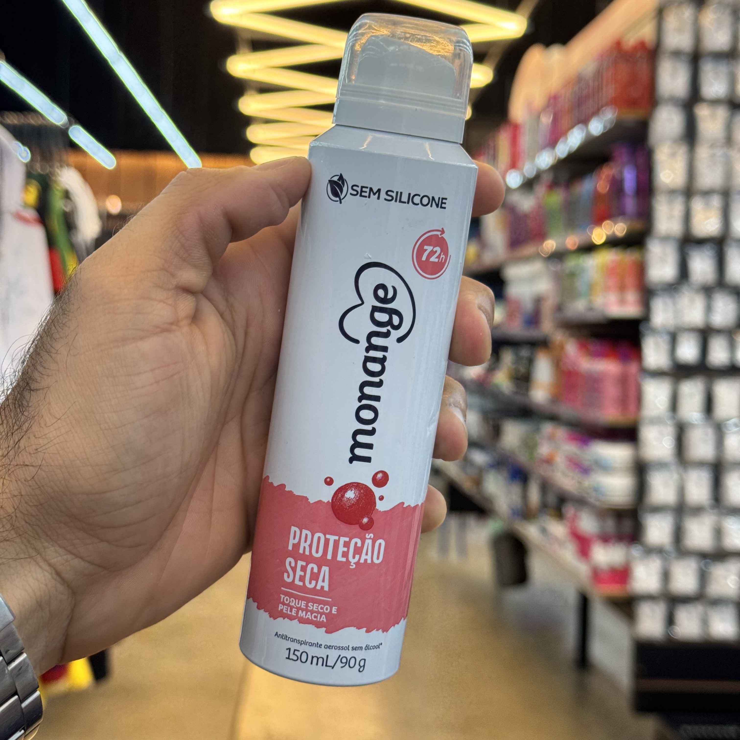 Antitranspirante Aerosol Monange Proteção Seca 150ml