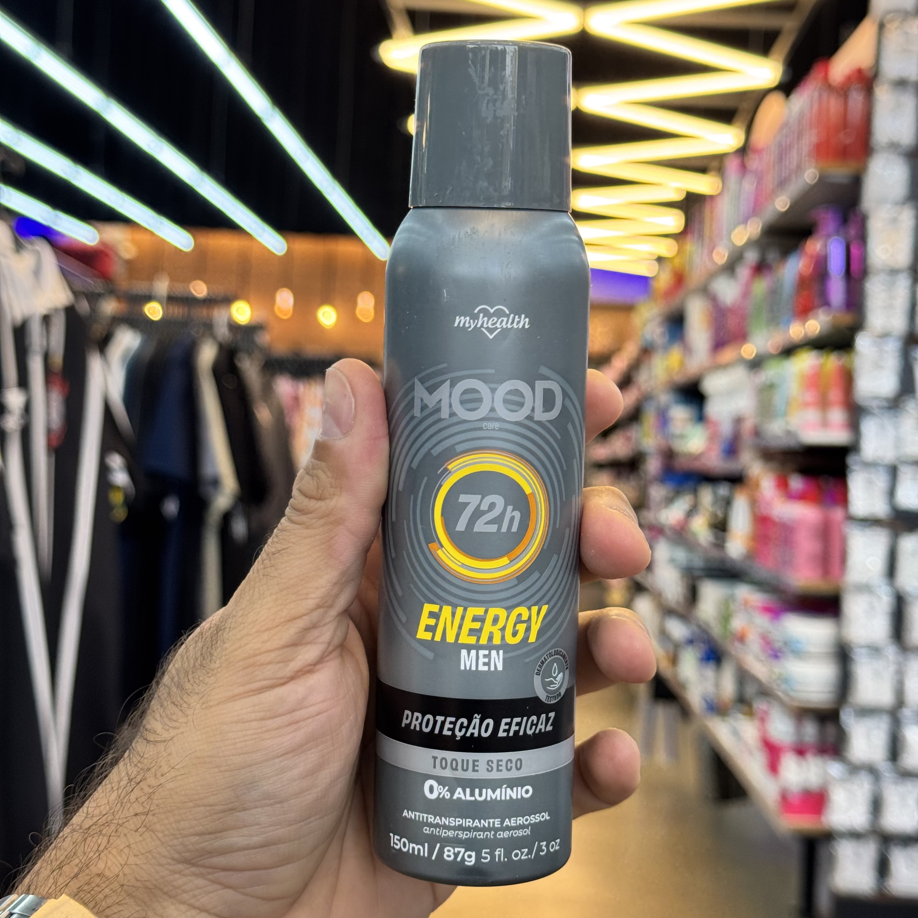 Antitranspirante Aerosol Mood Energy Men 150ml