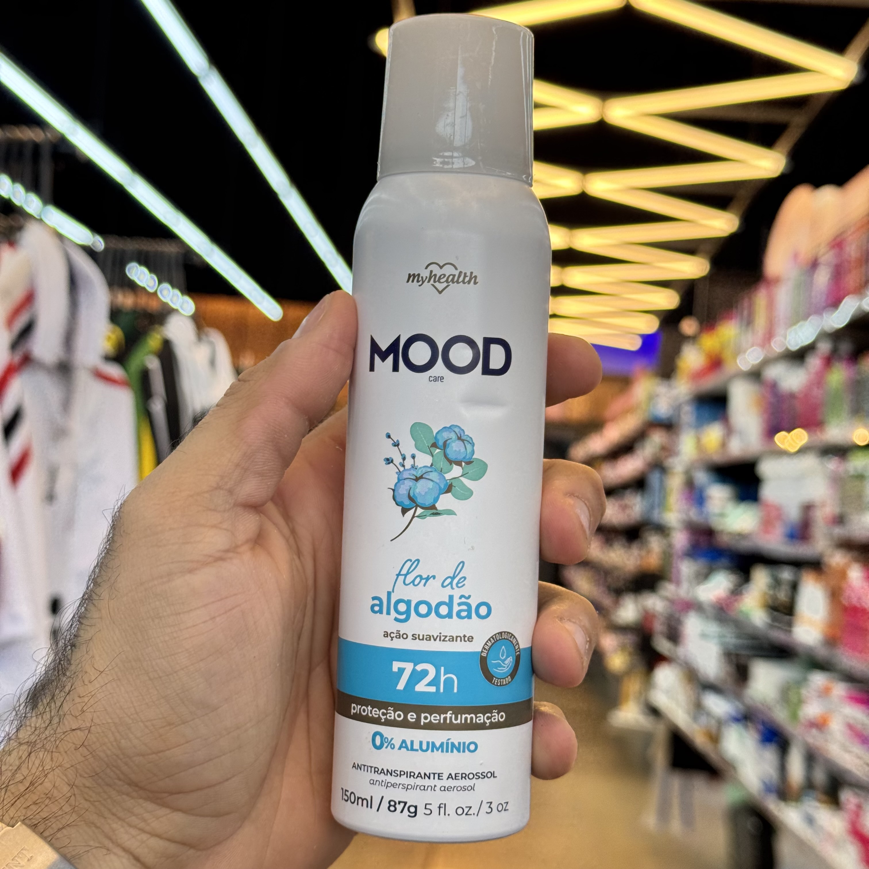 Antitranspirante Aerosol Mood Flor de Algodao 150ml