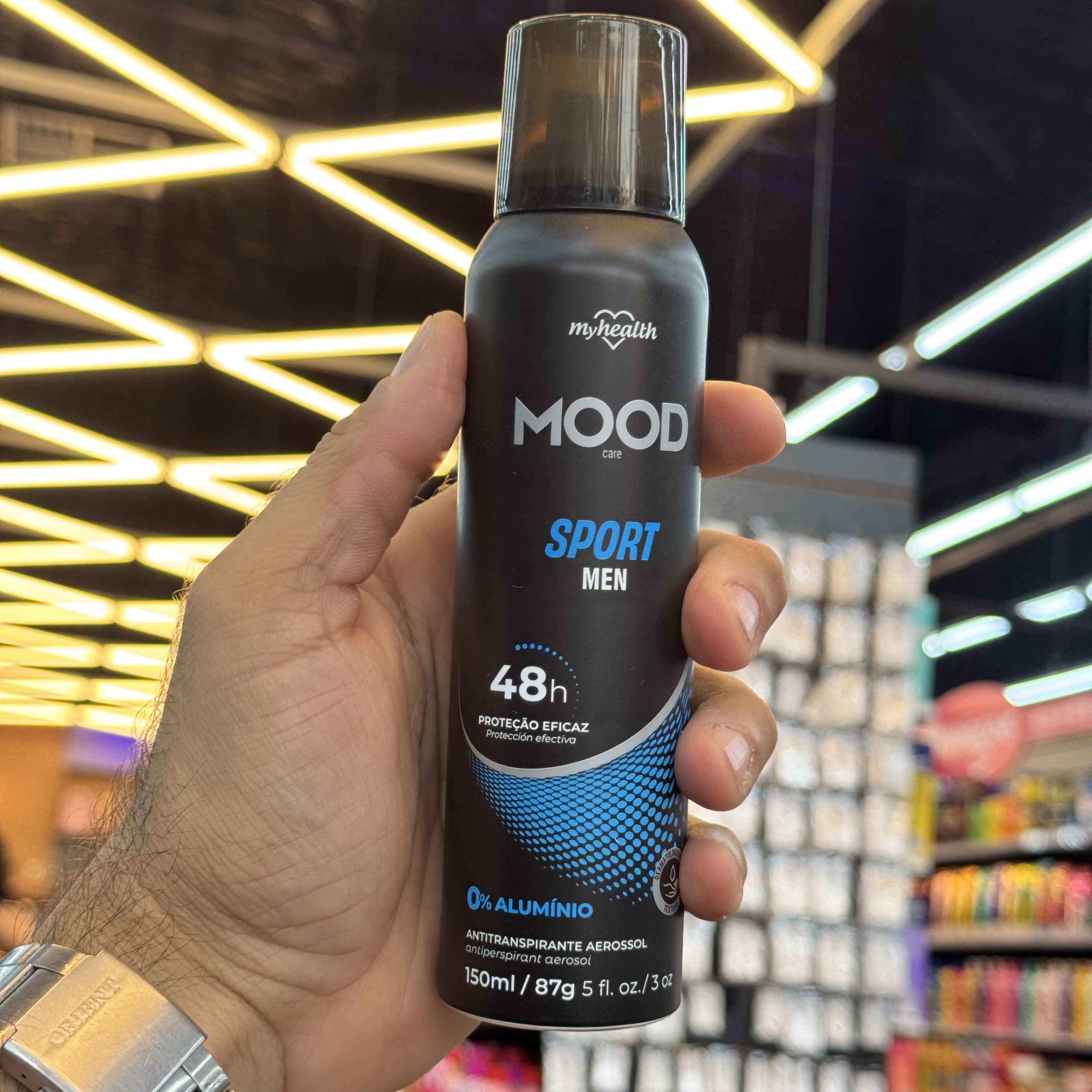 Antitranspirante Aerosol Mood Sport Men Myhealth 150ml