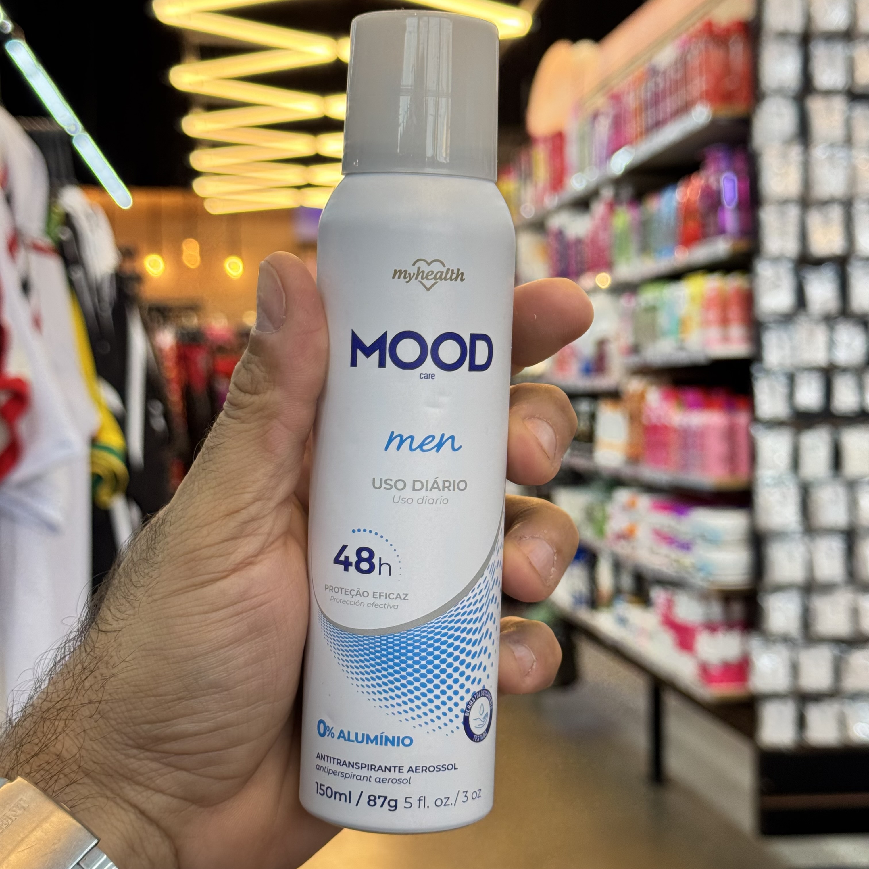 Antitranspirante Aerosol Mood Uso diário Men 150ml