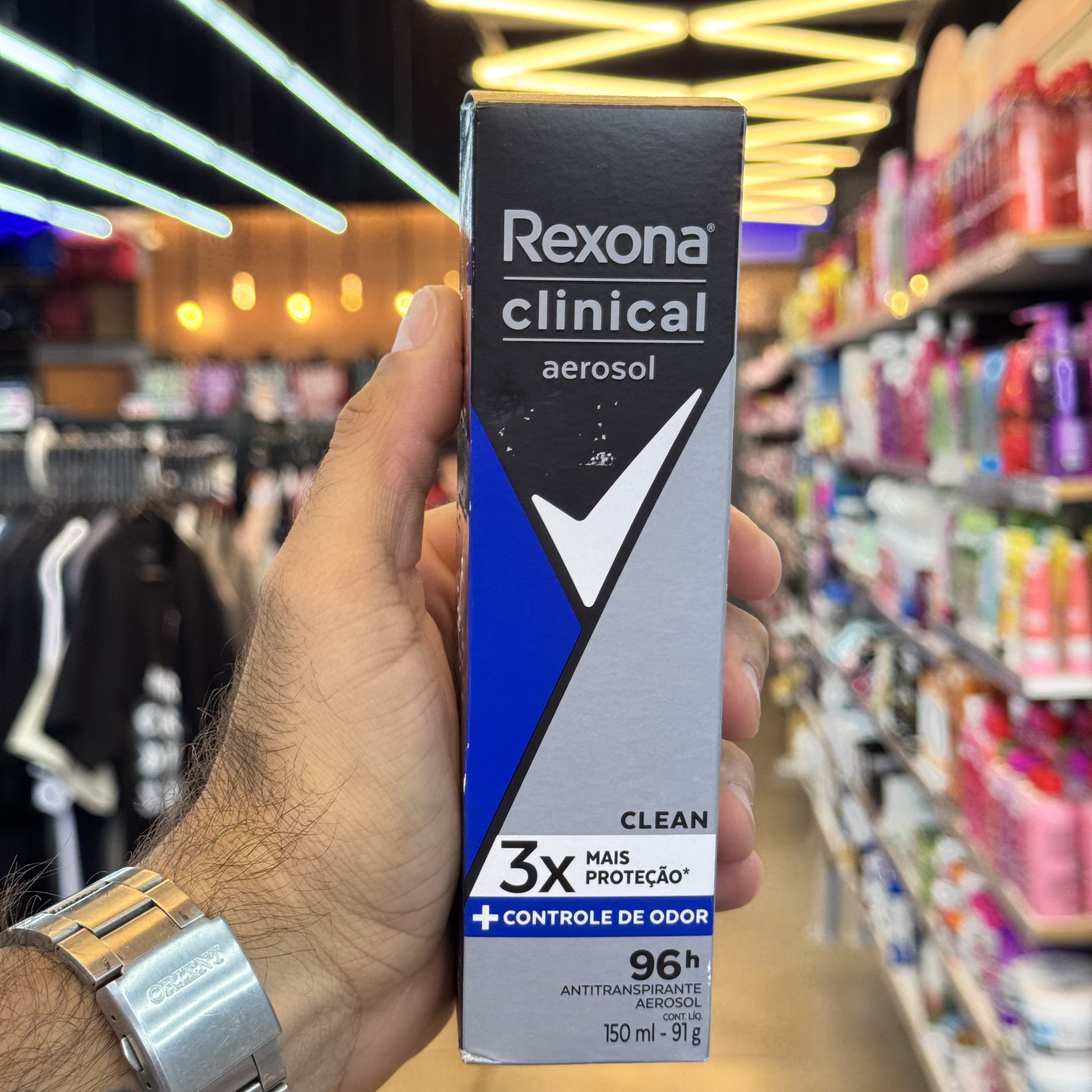 Antitranspirante Aerosol Rexona Clinical Men Clean 150ml