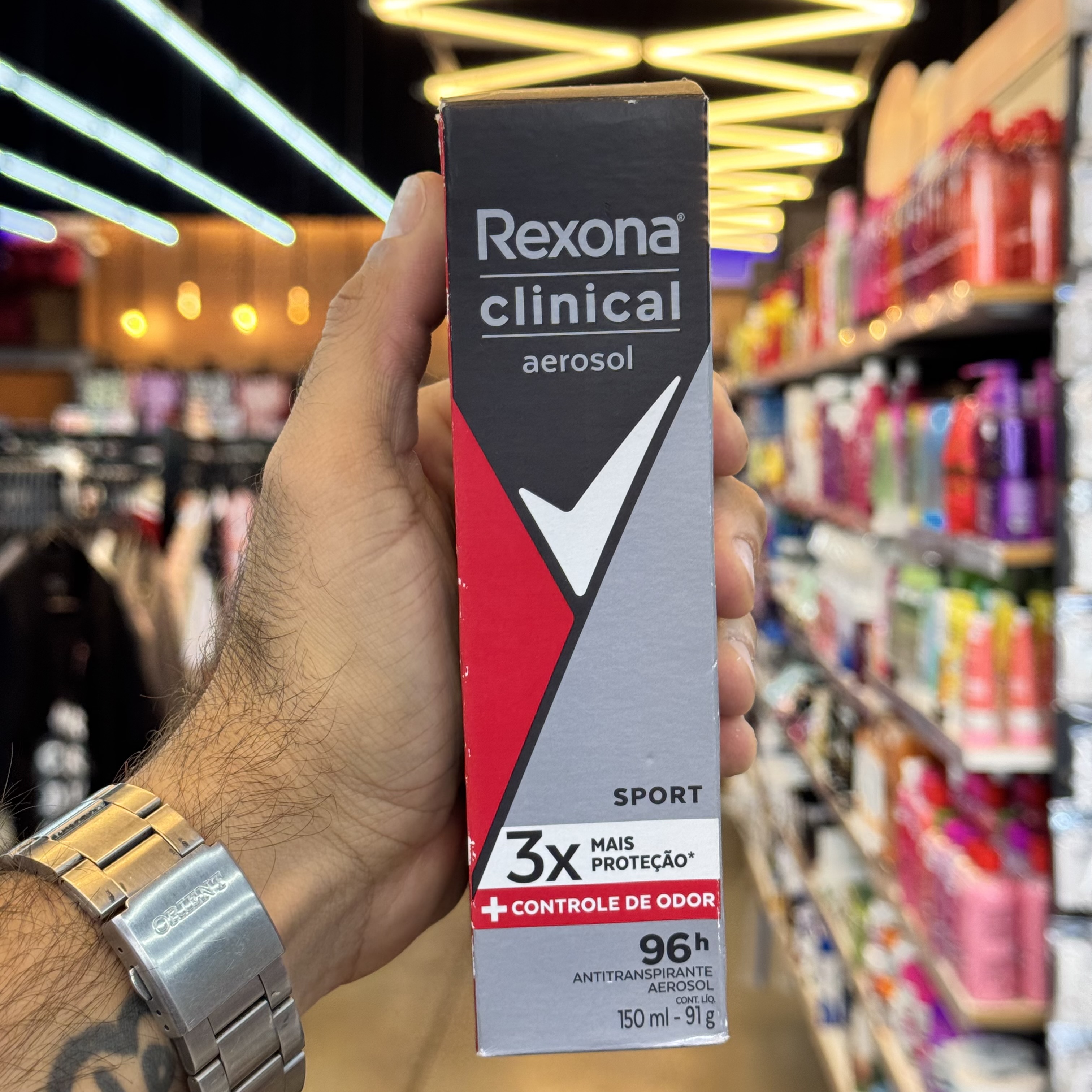 Antitranspirante Aerosol Rexona Clinical Men Sport 150ml