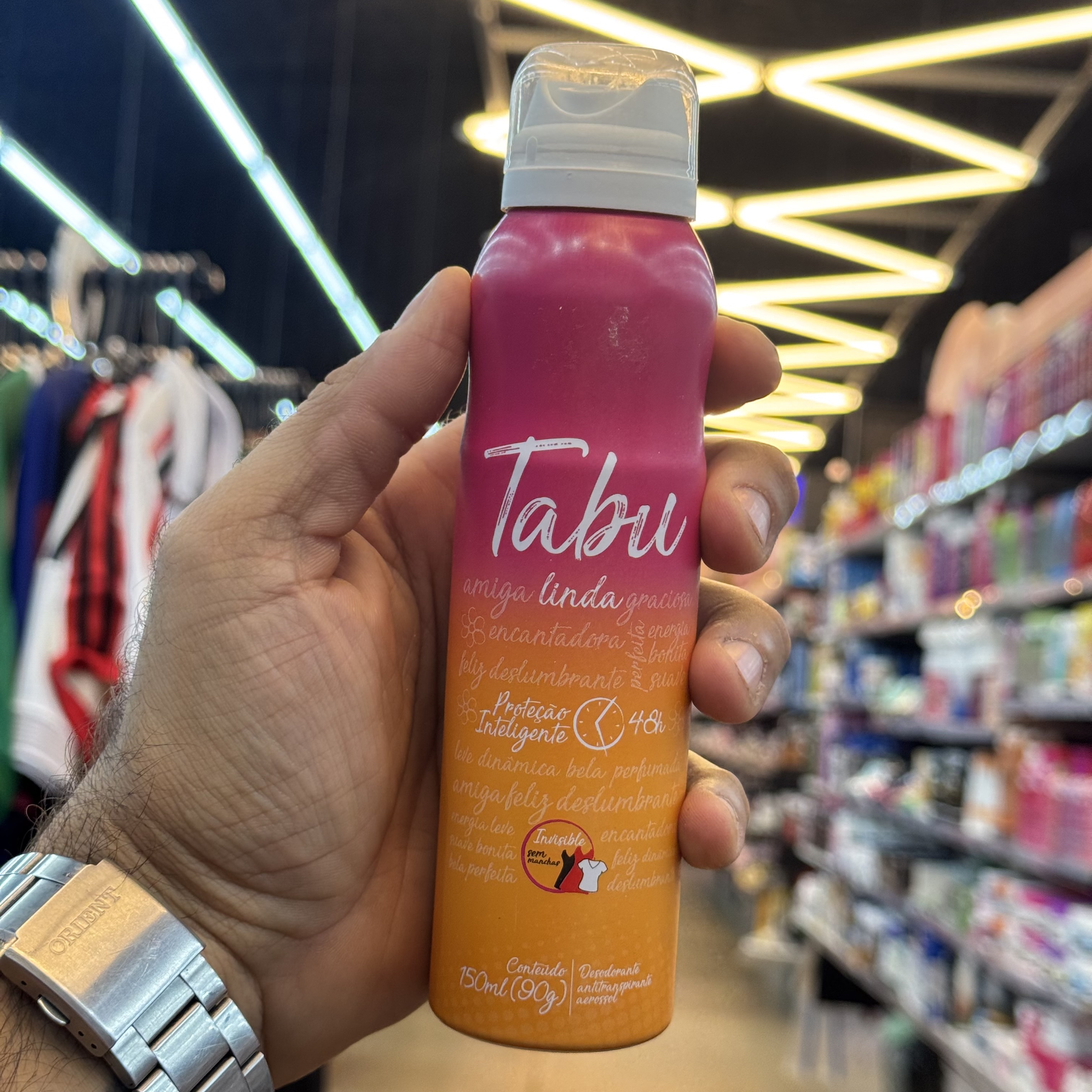 Antitranspirante Aerosol Tabu Linda 150ml