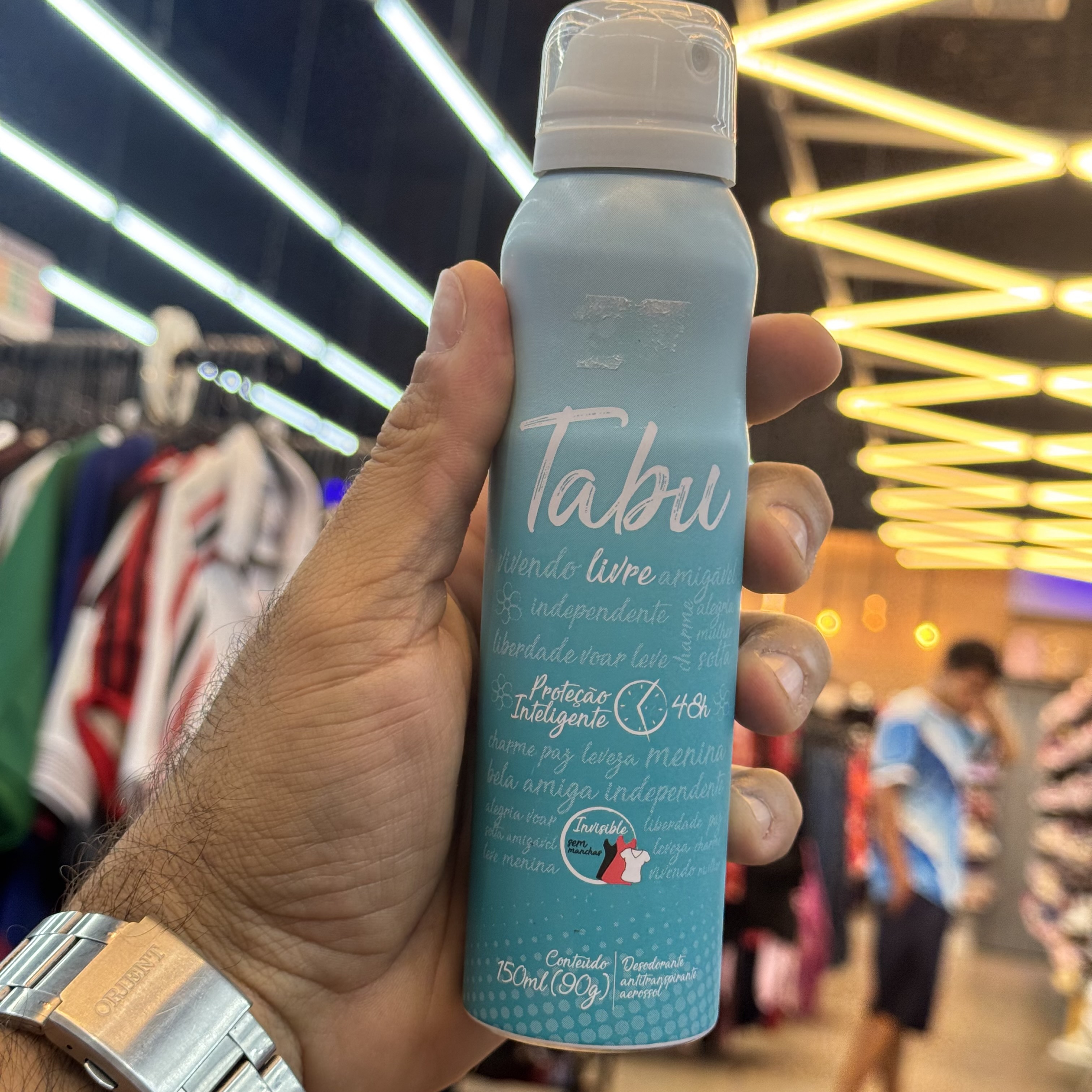 Antitranspirante Aerosol Tabu Livre 150ml