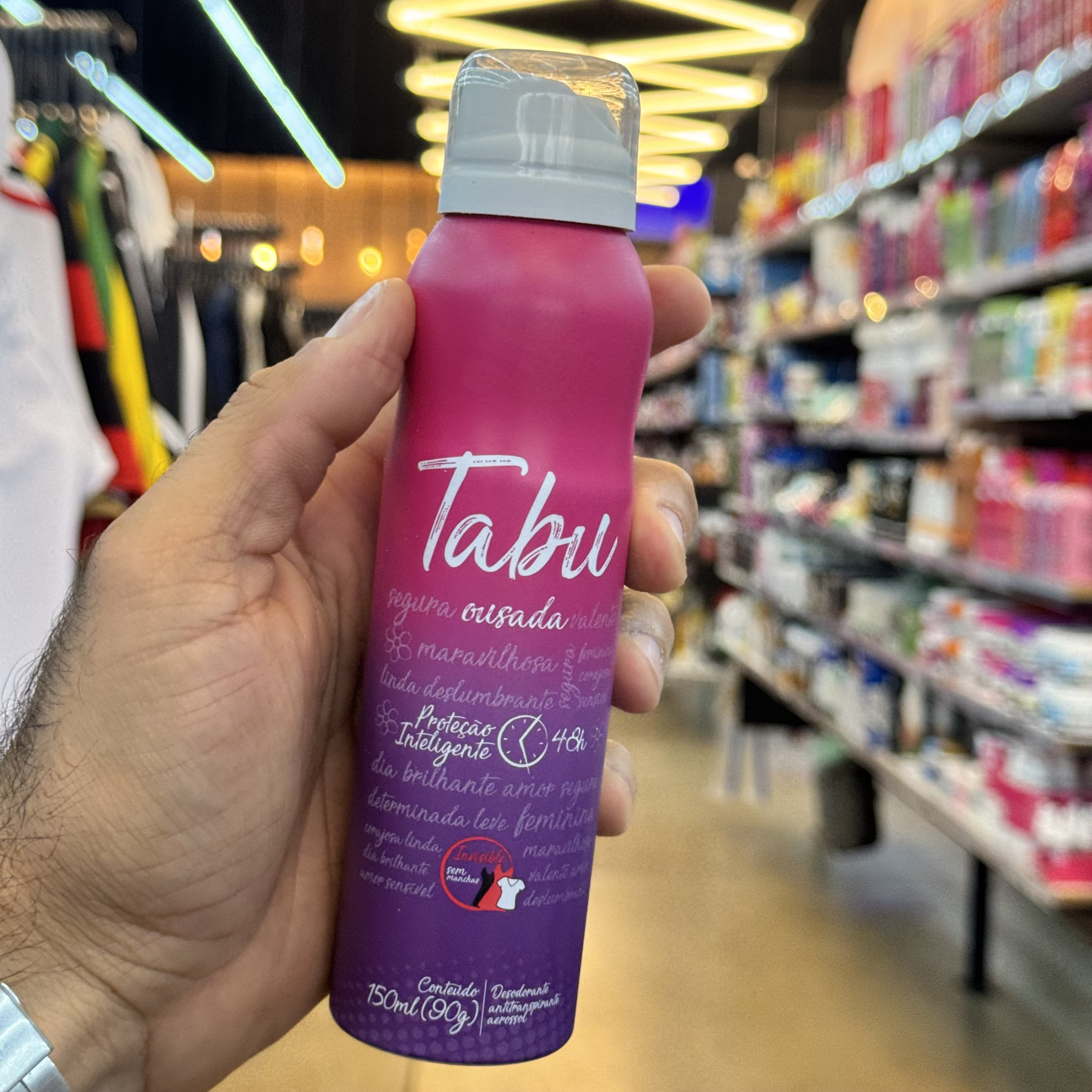 Antitranspirante Aerosol Tabu Ousada150ml