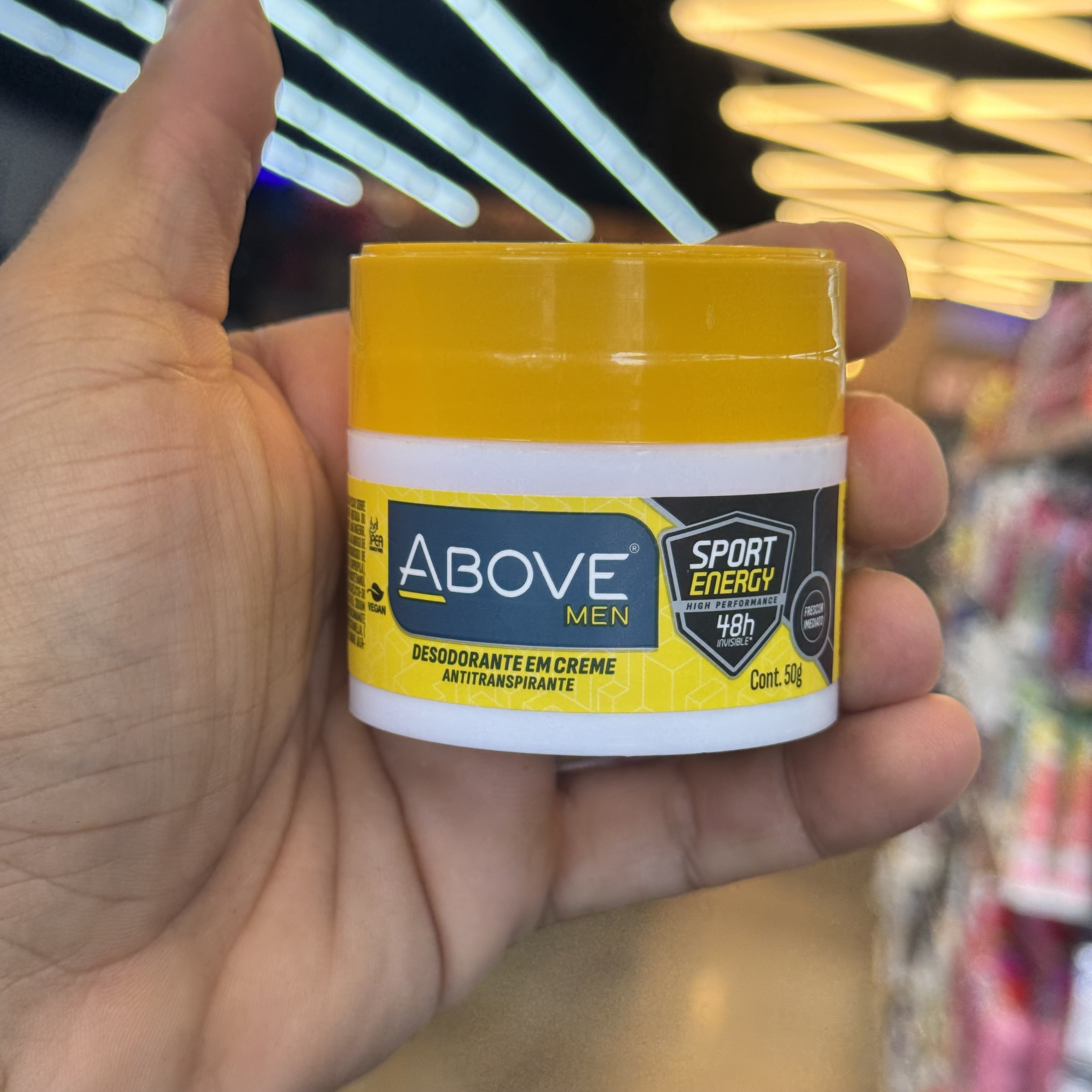 Antitranspirante em creme Above Men Sport Energy 50g