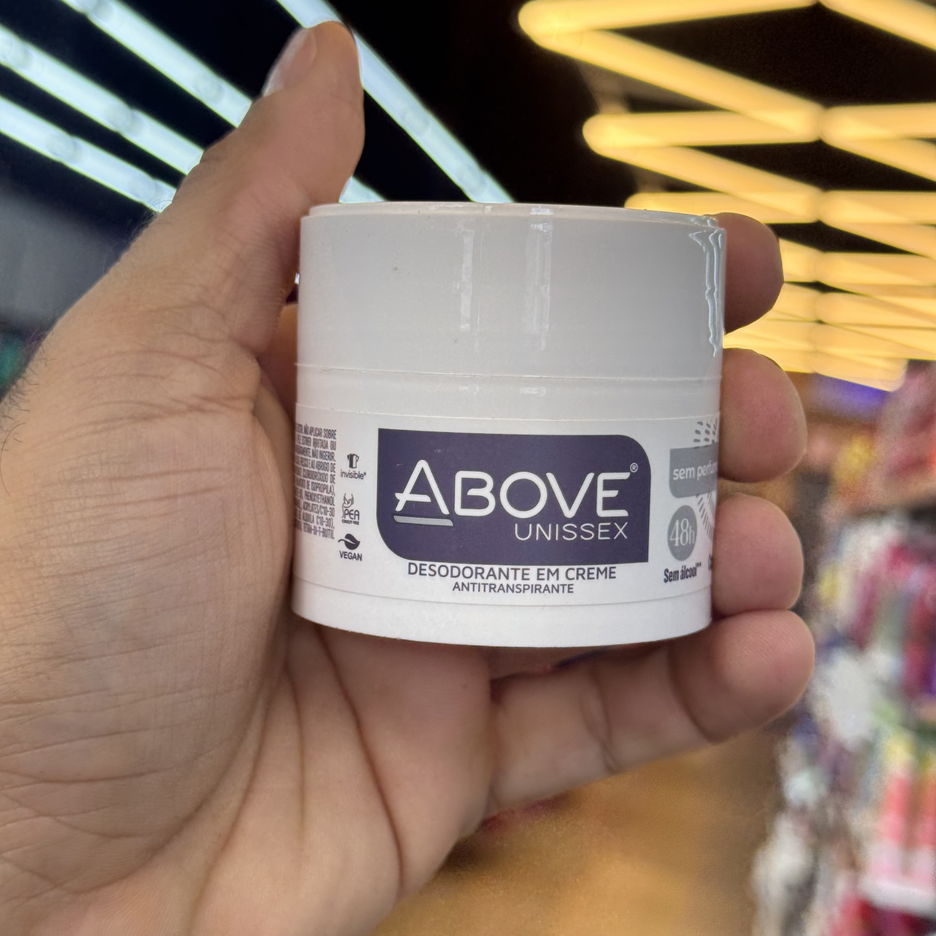 Antitranspirante em creme Above Unissex 50g