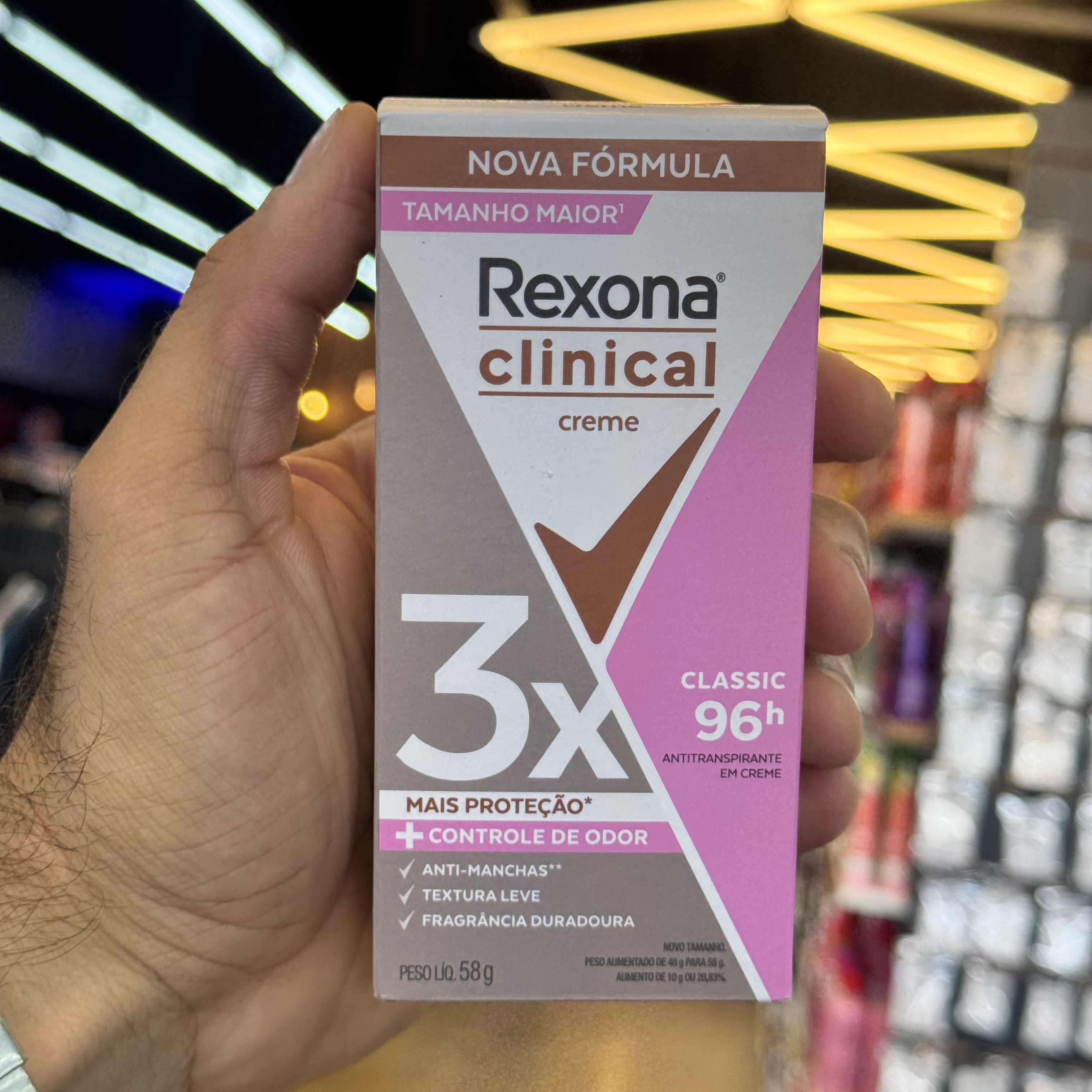 Antitranspirante em Creme Rexona Clinical Women 58g
