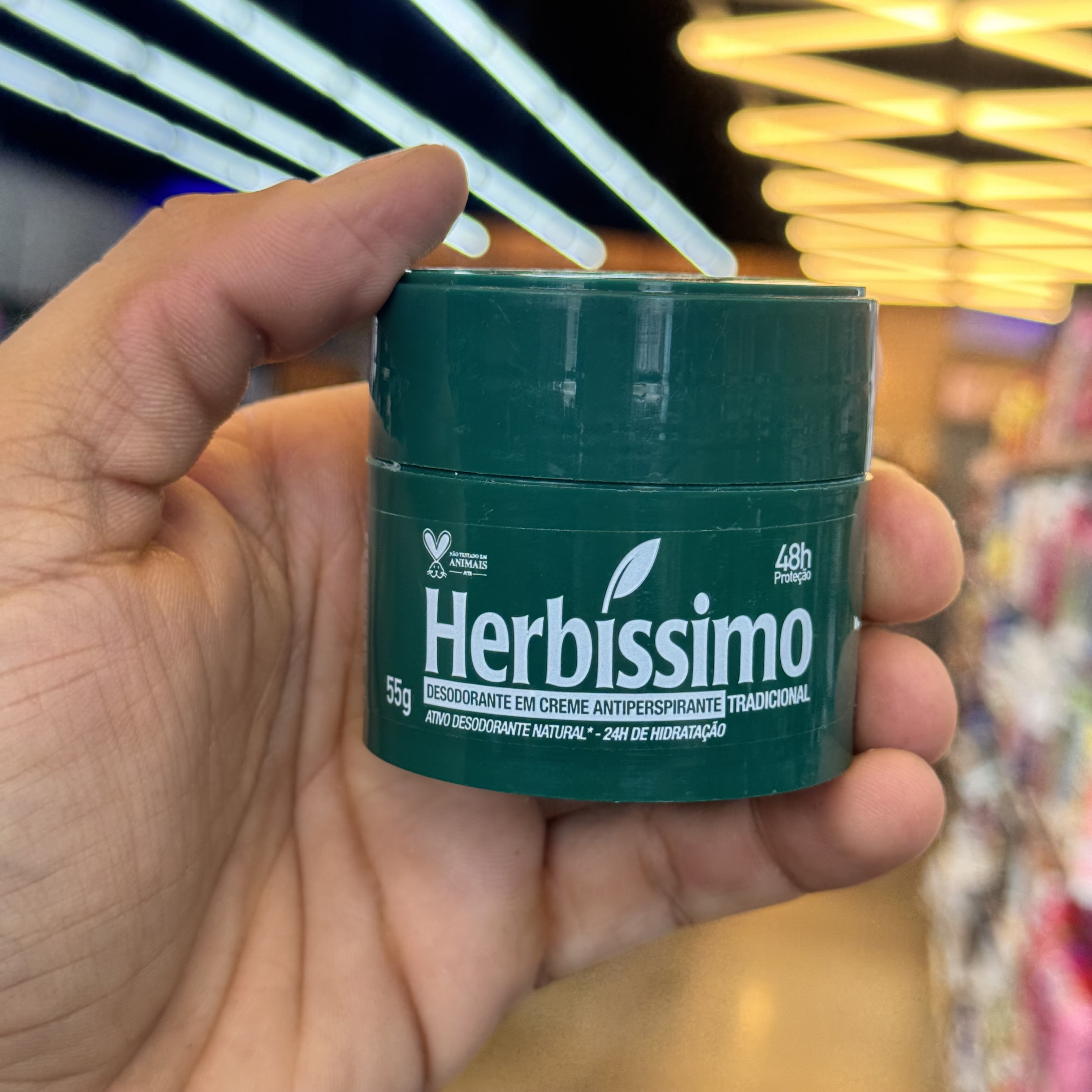 Antitranspirante Herbíssimo em Creme Tradicional 55g