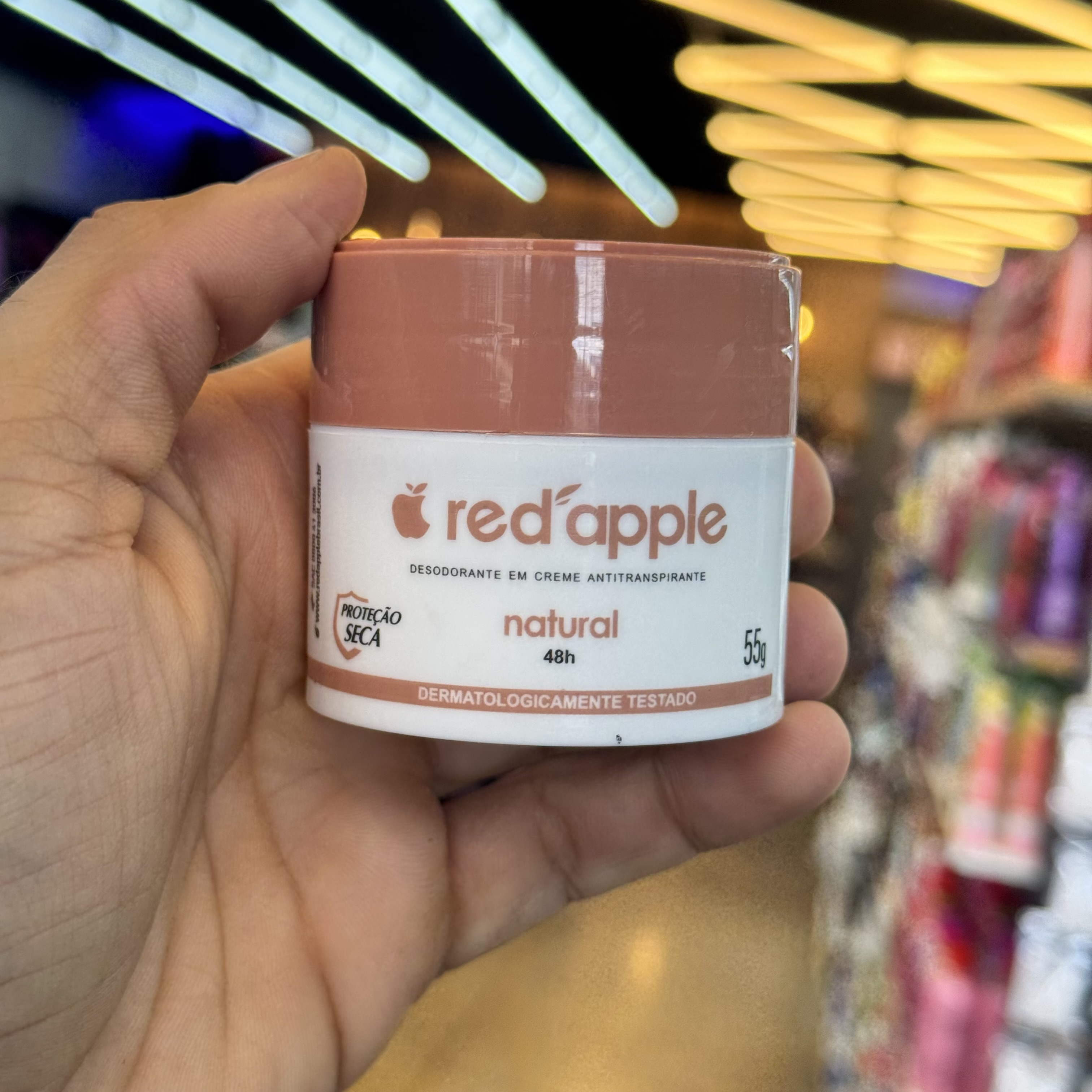 Antitranspirante Red Apple em Creme Natural 55g