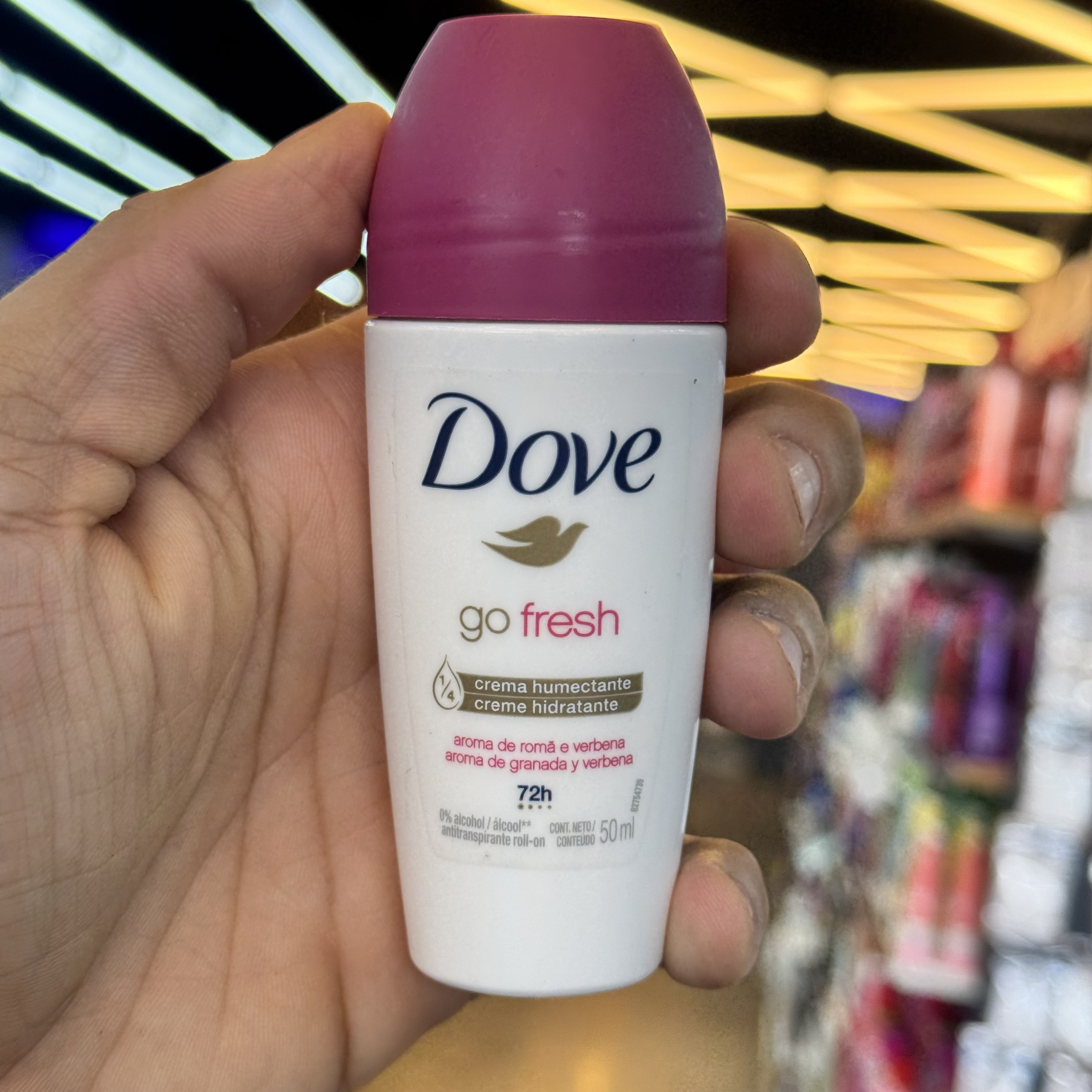Antitranspirante Rollon Dove Romã e Verbena 50ml