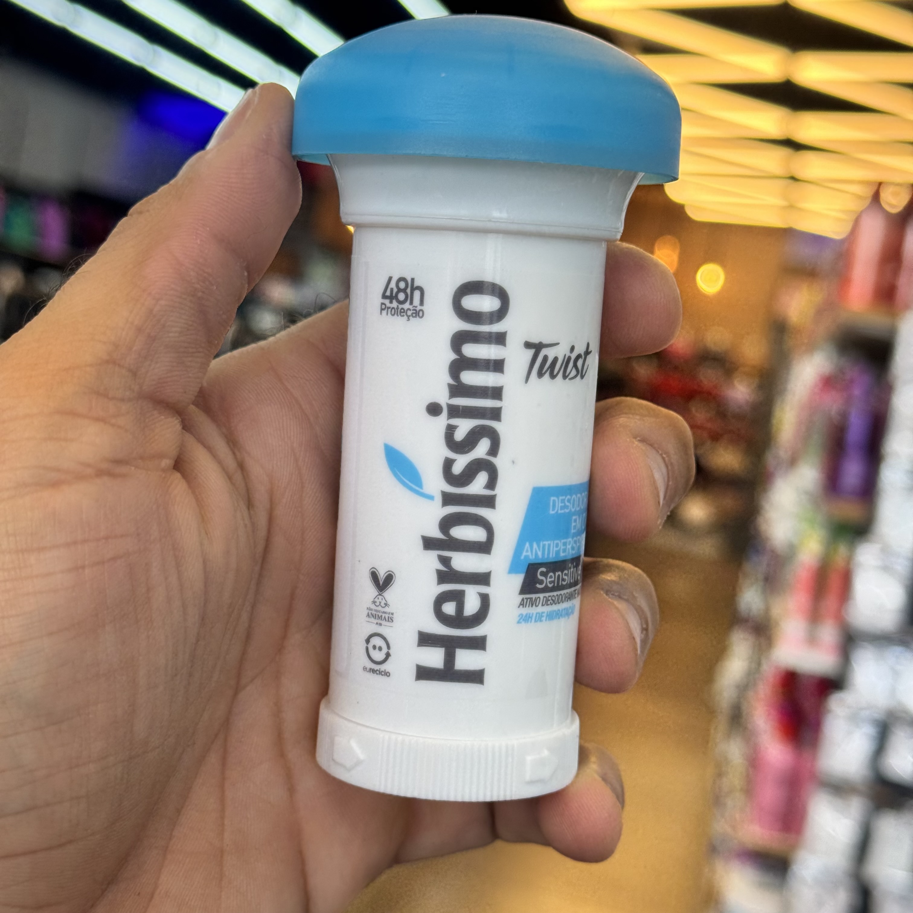 Antitranspirante Stick Herbíssimo em Creme Sensitive 45g