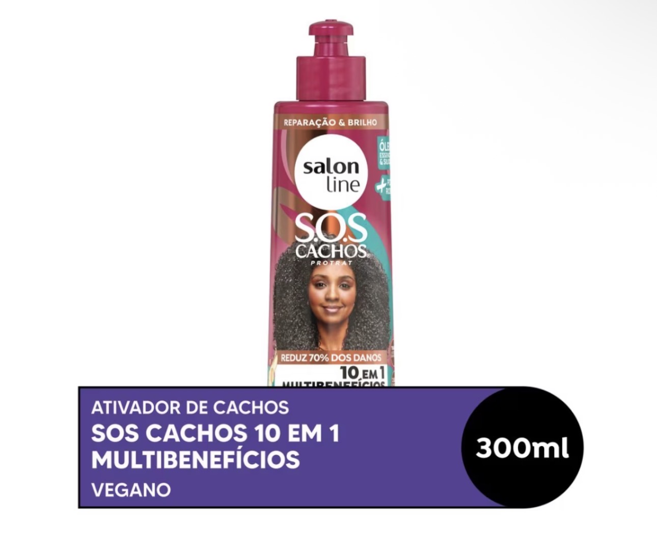 Ativador de Cachos 10 em 1 Salon line 300ml
