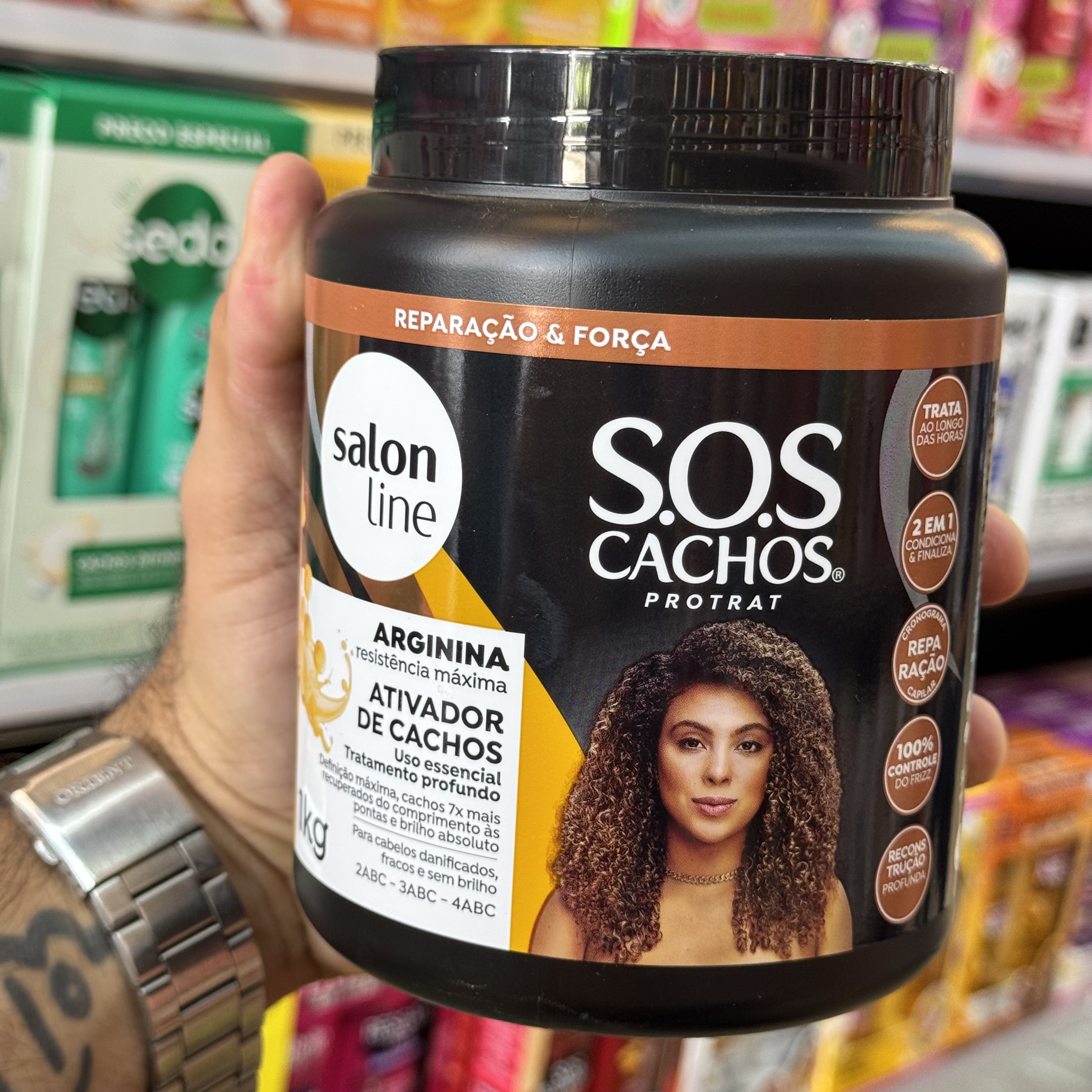 Ativador de Cachos Arginina Salon line 1Kg