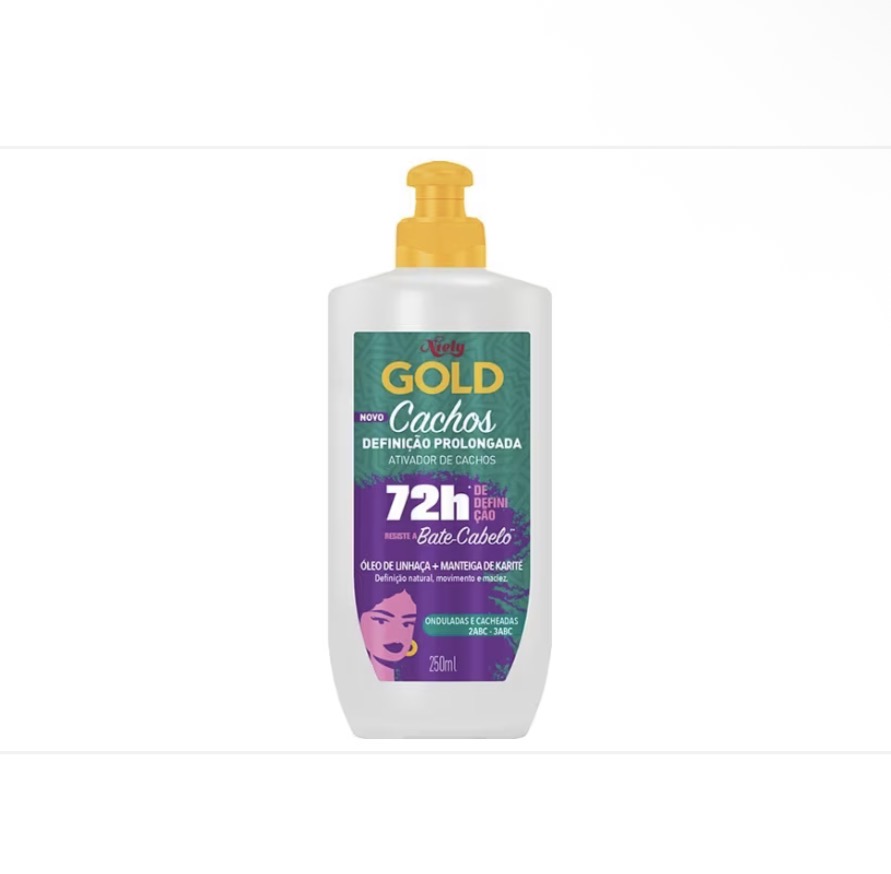 Ativador de Cachos Niely Gold Cachos Definição Prolongada 250ml