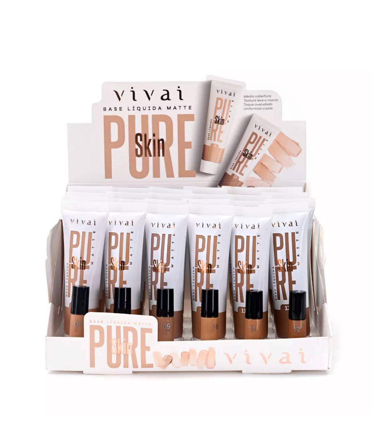 Base Liquida Matte Pure Skin Vivai 30ml 1108.1.2