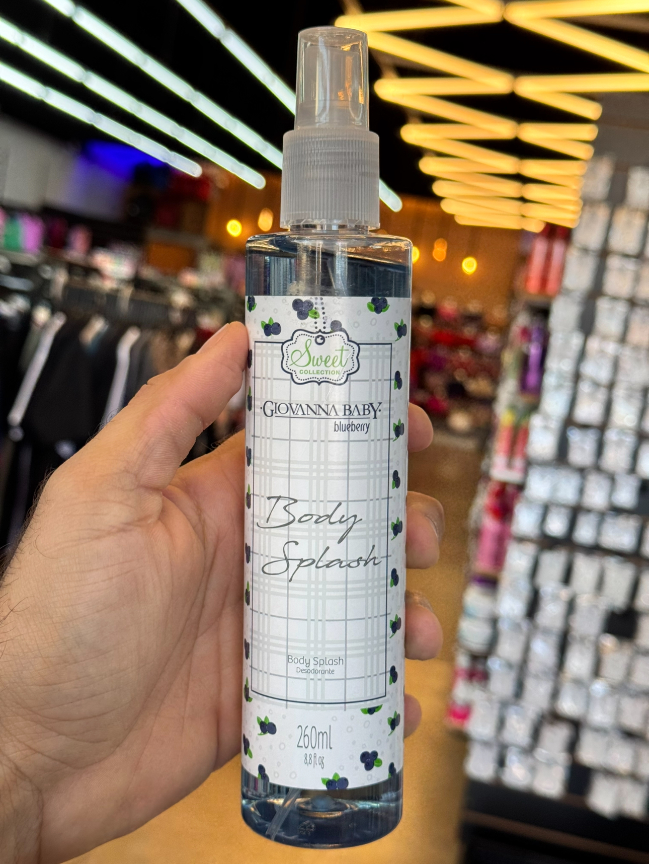 Body Splash Desodorante Blueberry Giovanna Baby 260ml