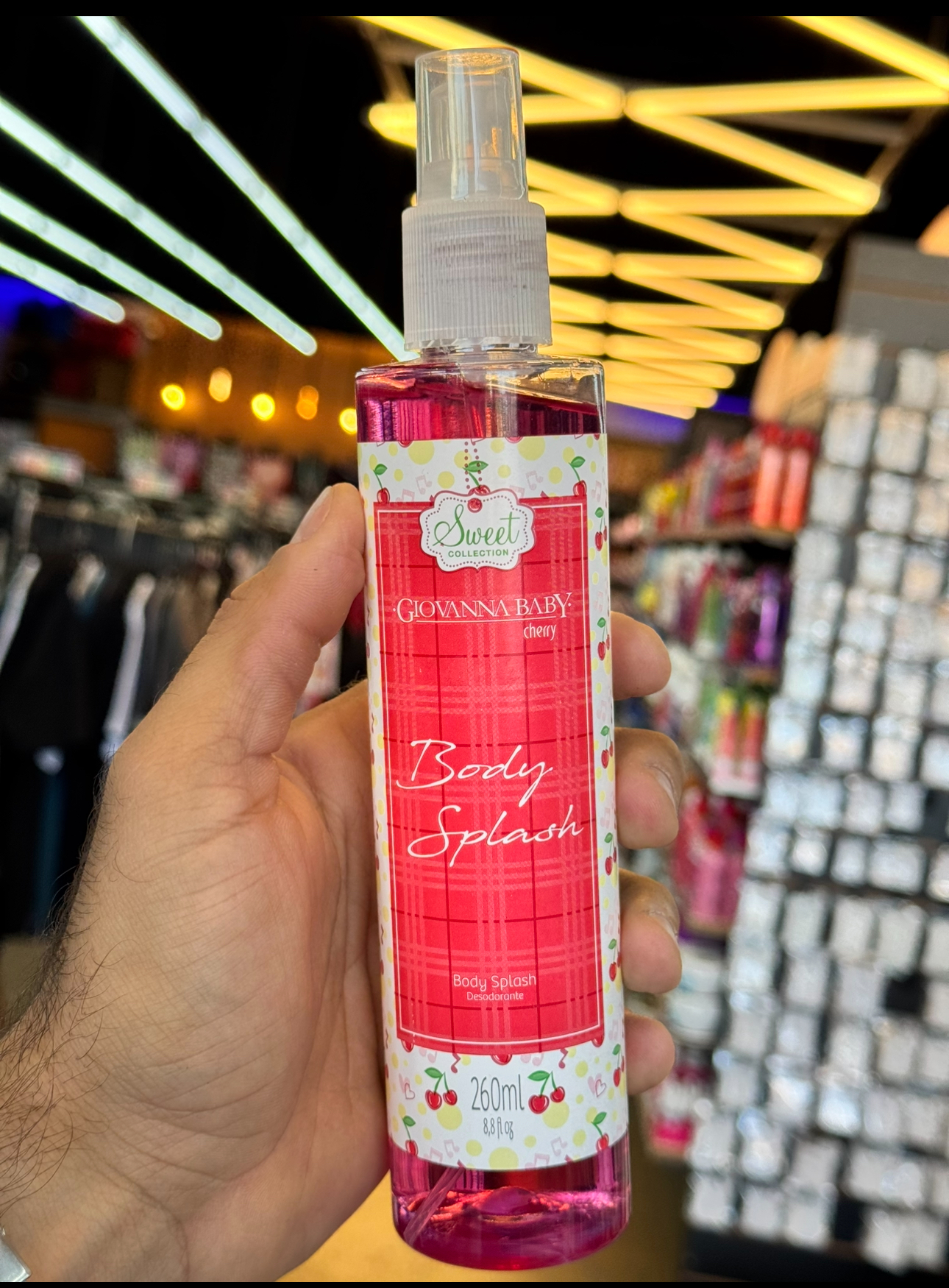 Body Splash Desodorante Cherry Giovanna Baby 260ml