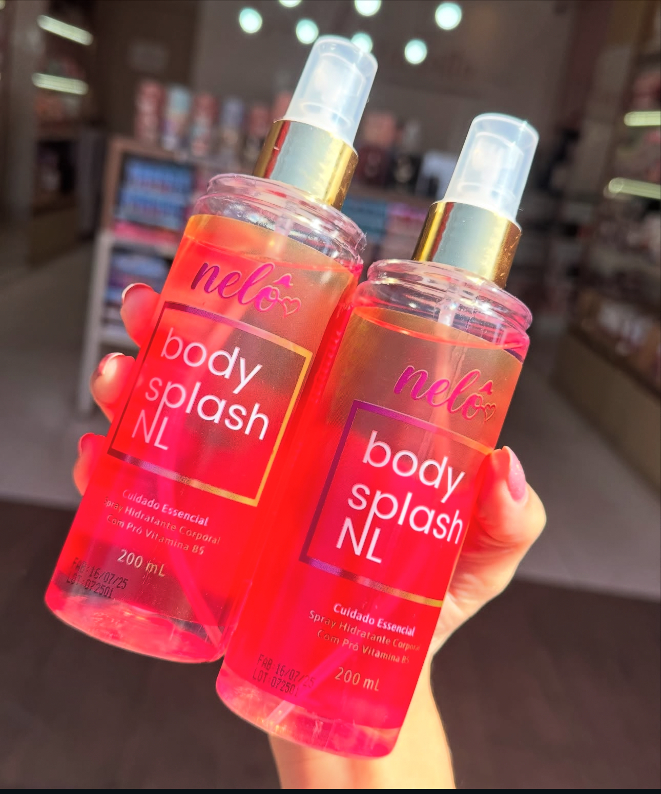Body Splash NL com Pró Vitamina B5 Nelô 200ml