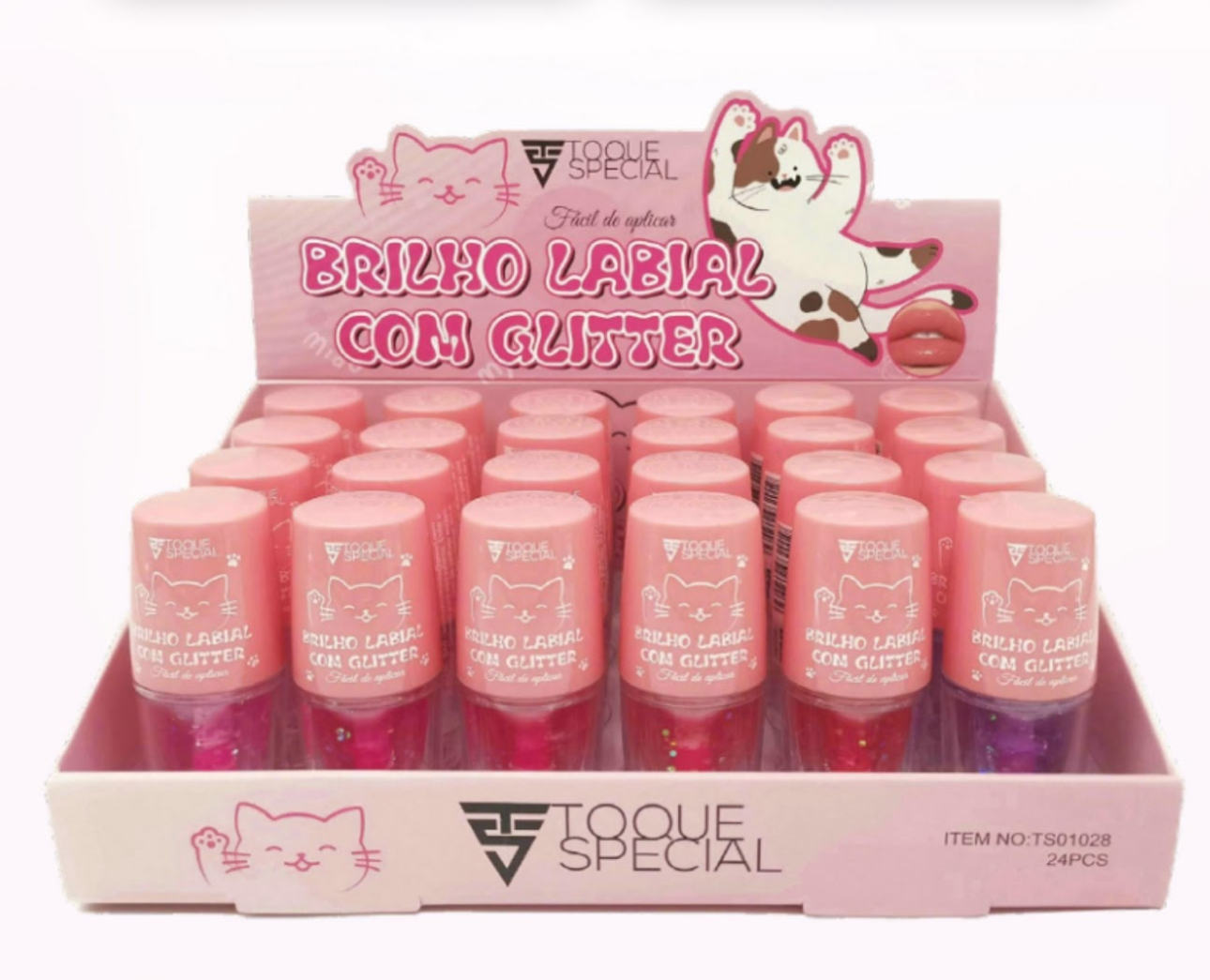 Brilho Labial C/ Glitter Toque Special TS01028