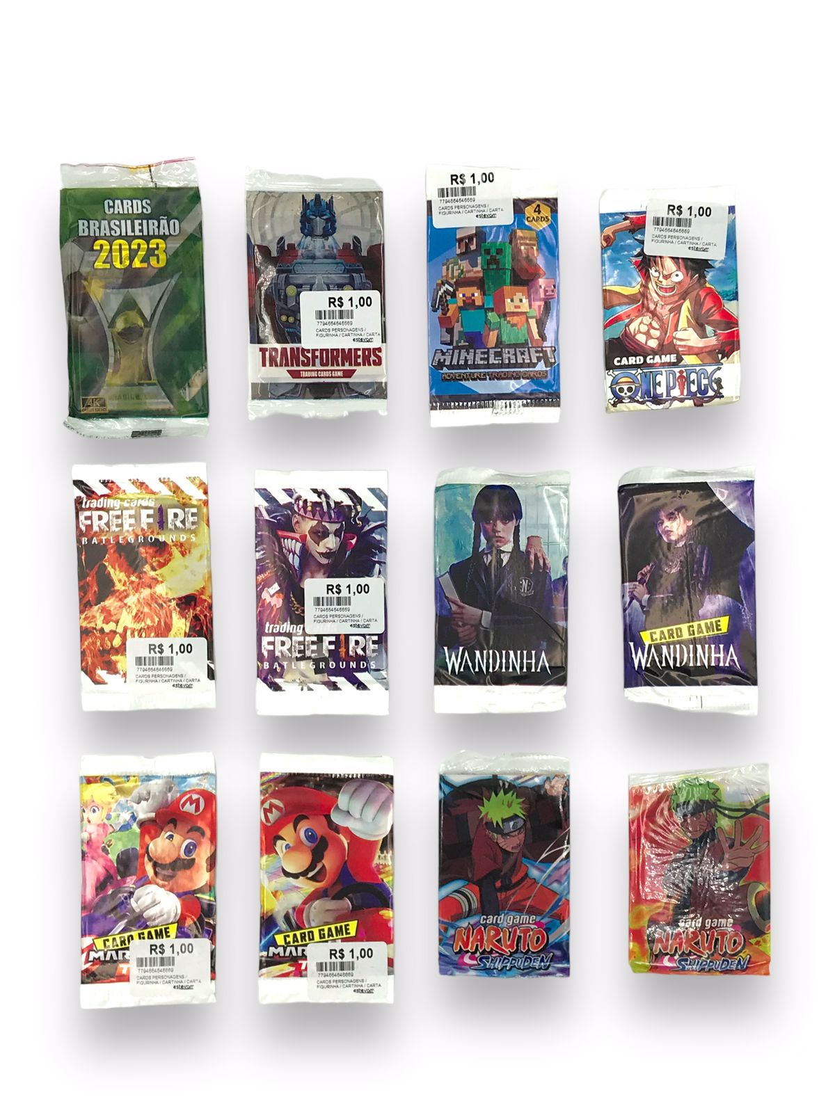 Cards Personagens / Figurinha / Cartinha / Carta
