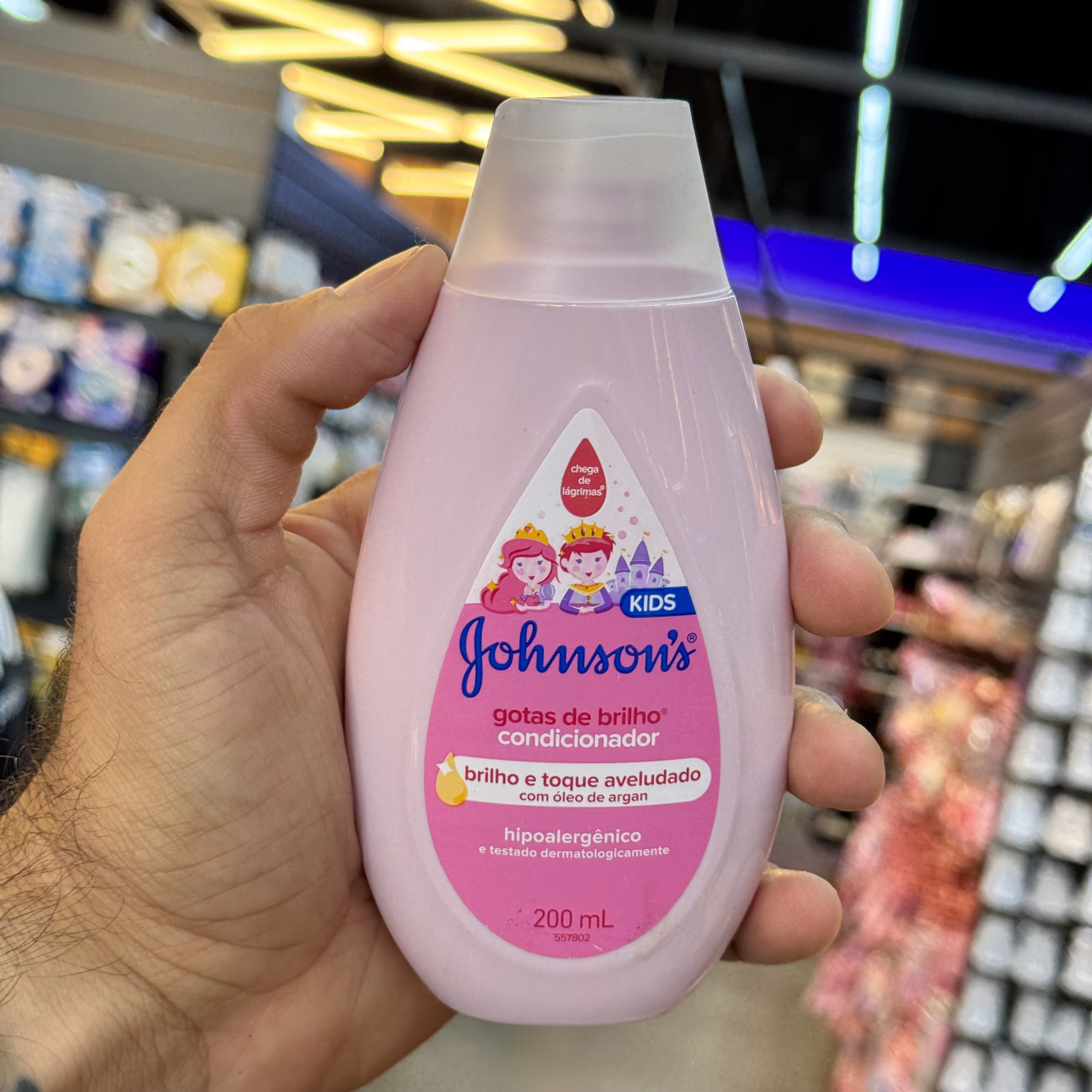 Condicionador Infantil Johnson´s Baby Gotas de Brilho 200ml