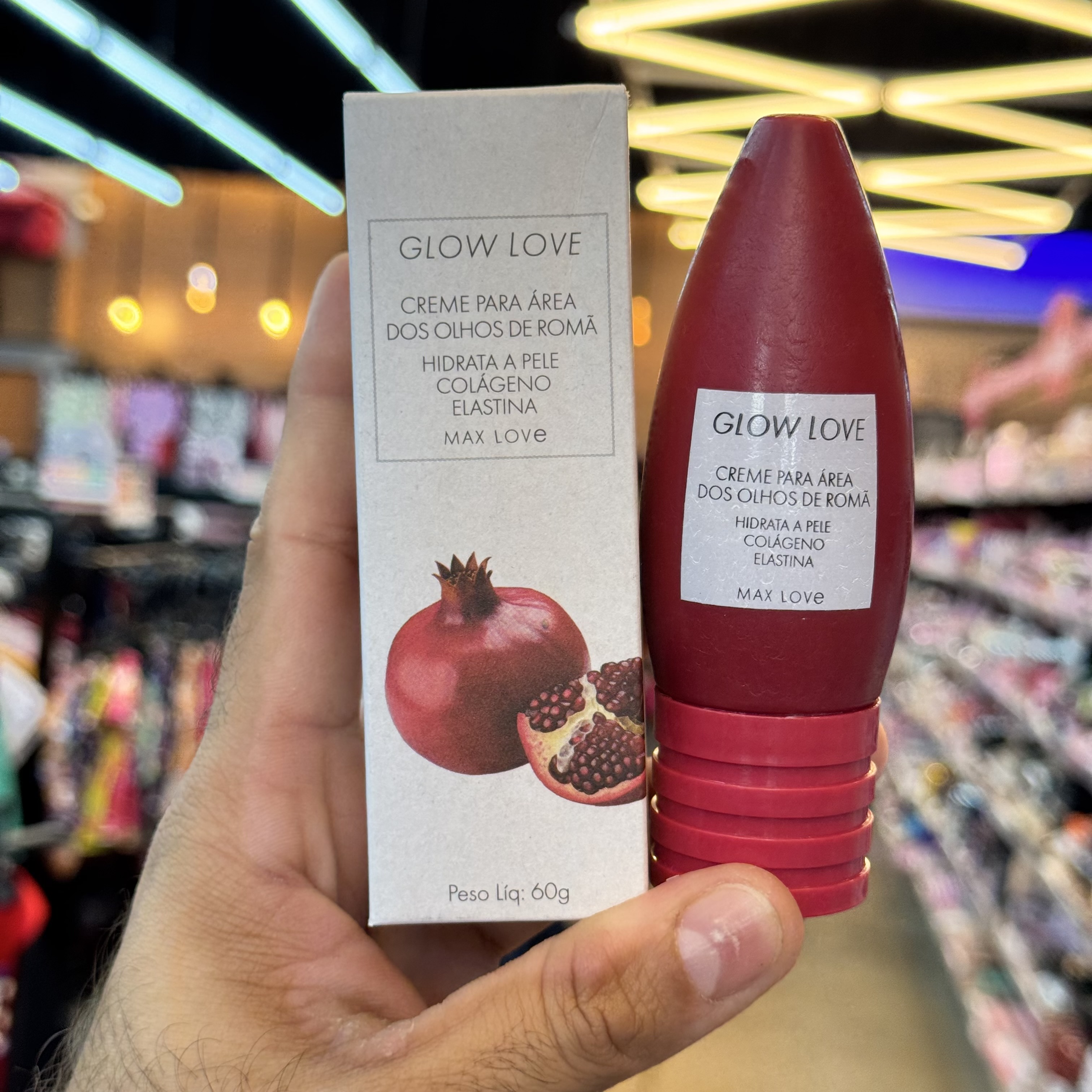 Creme para area dos olhos de romã max love ml818