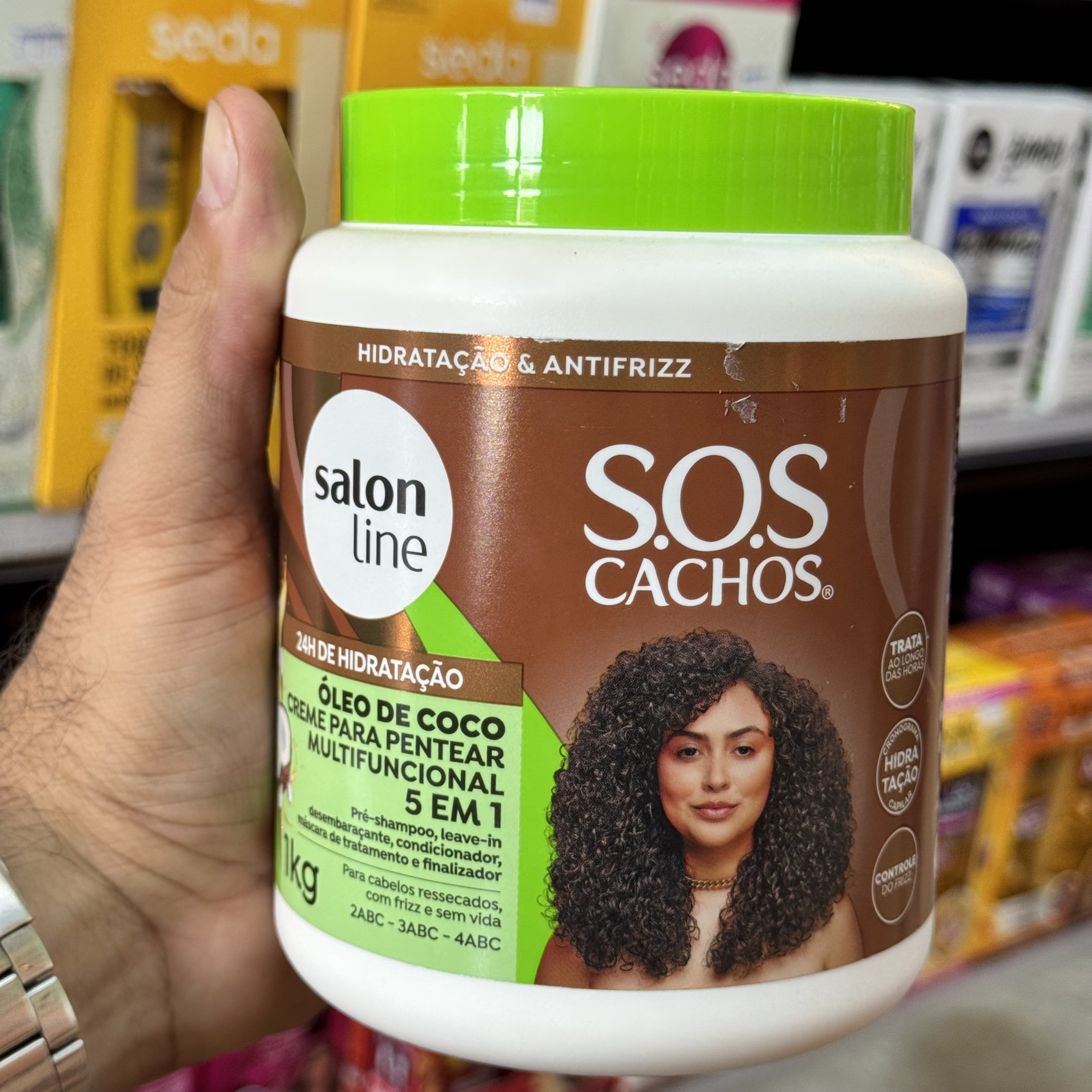 Creme Para Pentear  Óleo de Coco Salon line 1Kg