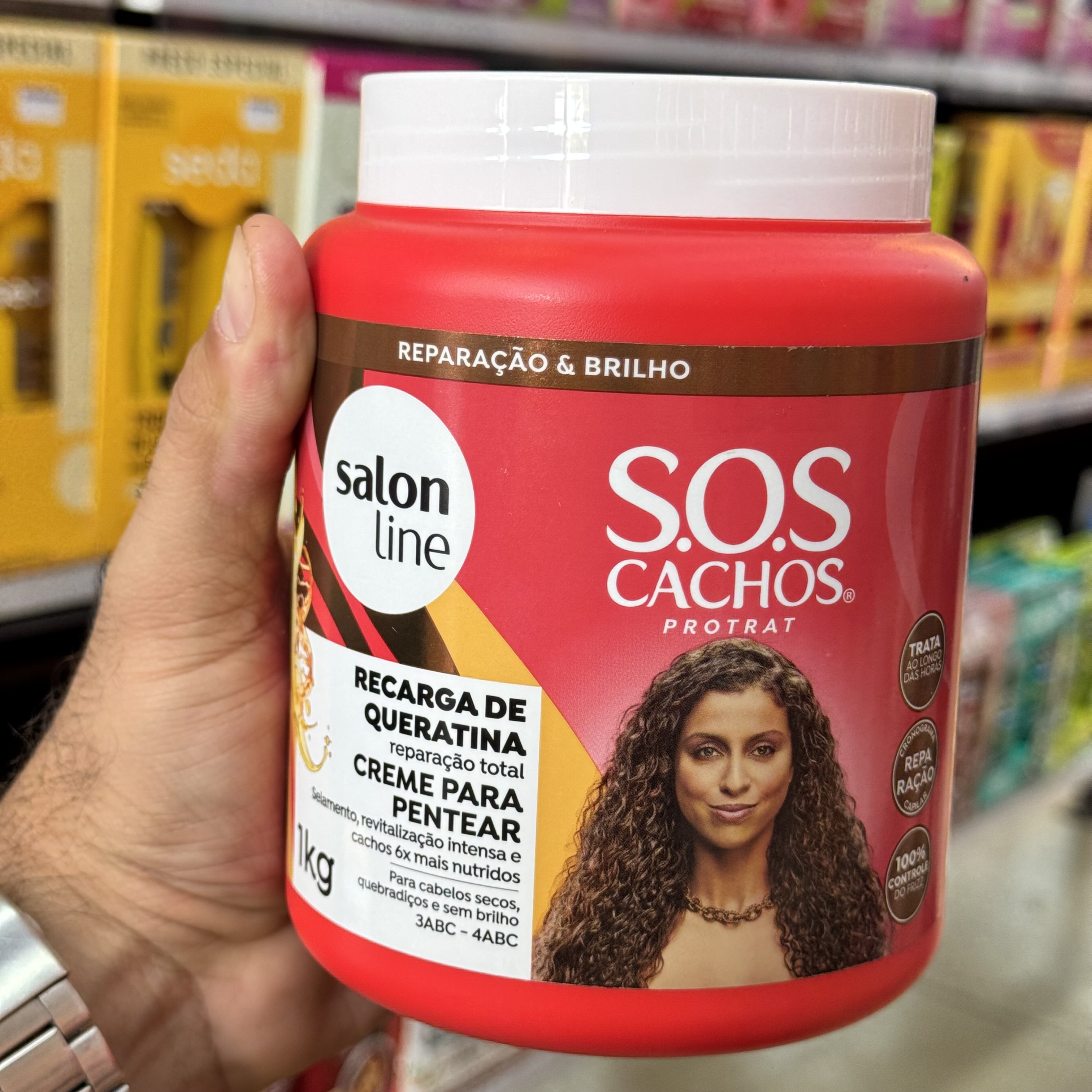 Creme Para Pentear  Recarga de Queratina Salon line 1Kg