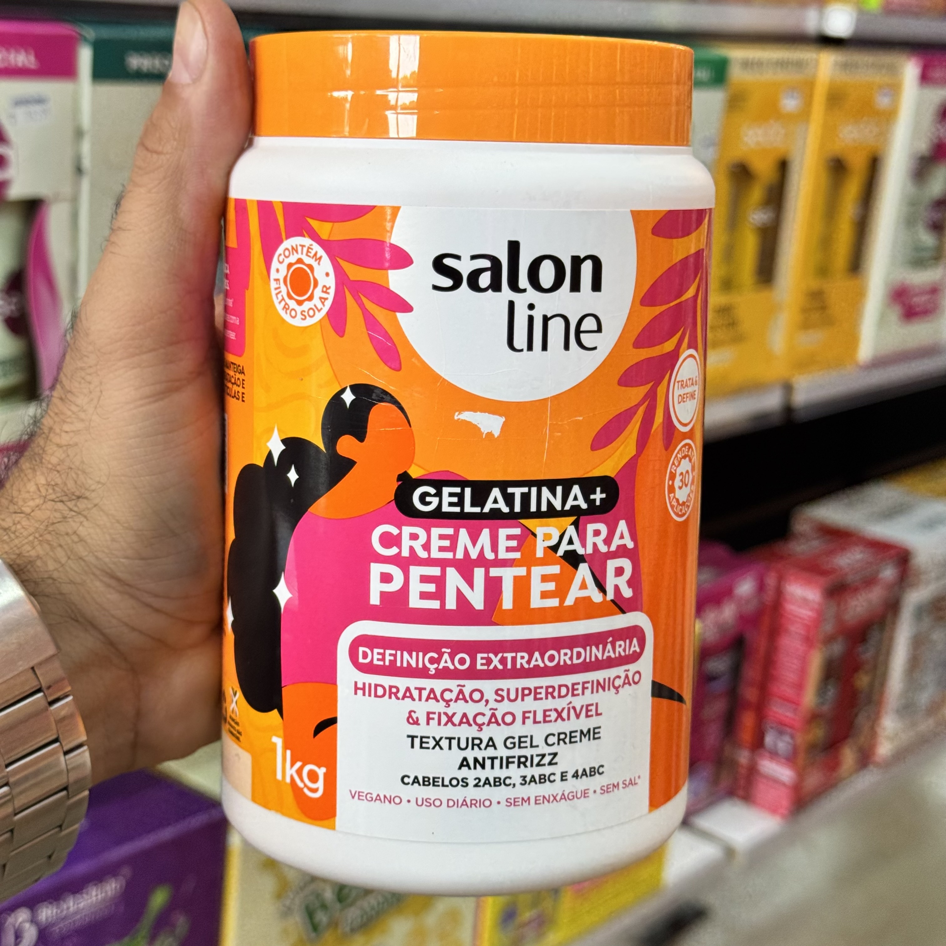 Creme Para Pentear 1Kg Definição Extraordinária Salon Line