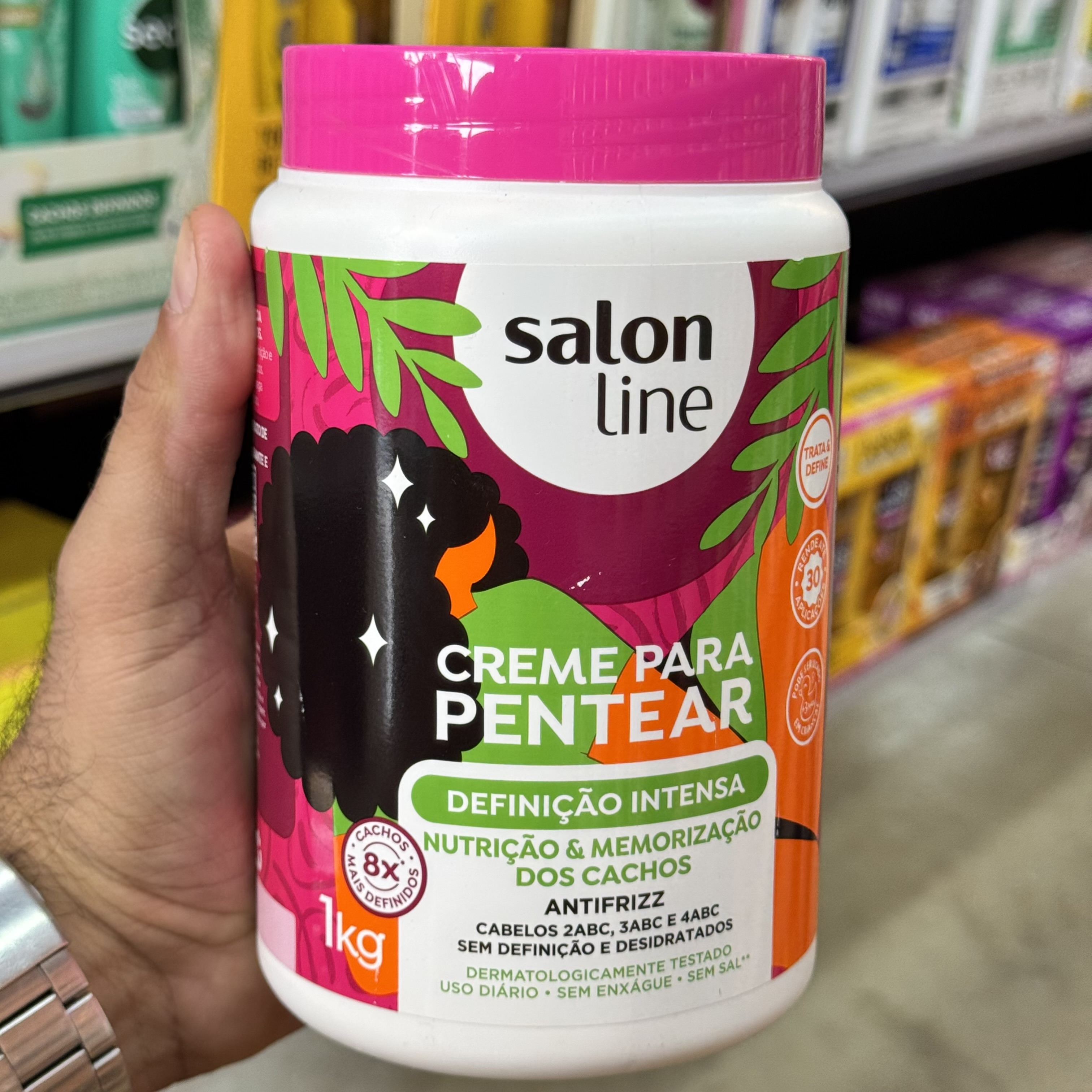 Creme Para Pentear 1Kg Definição Intensa Salon Line