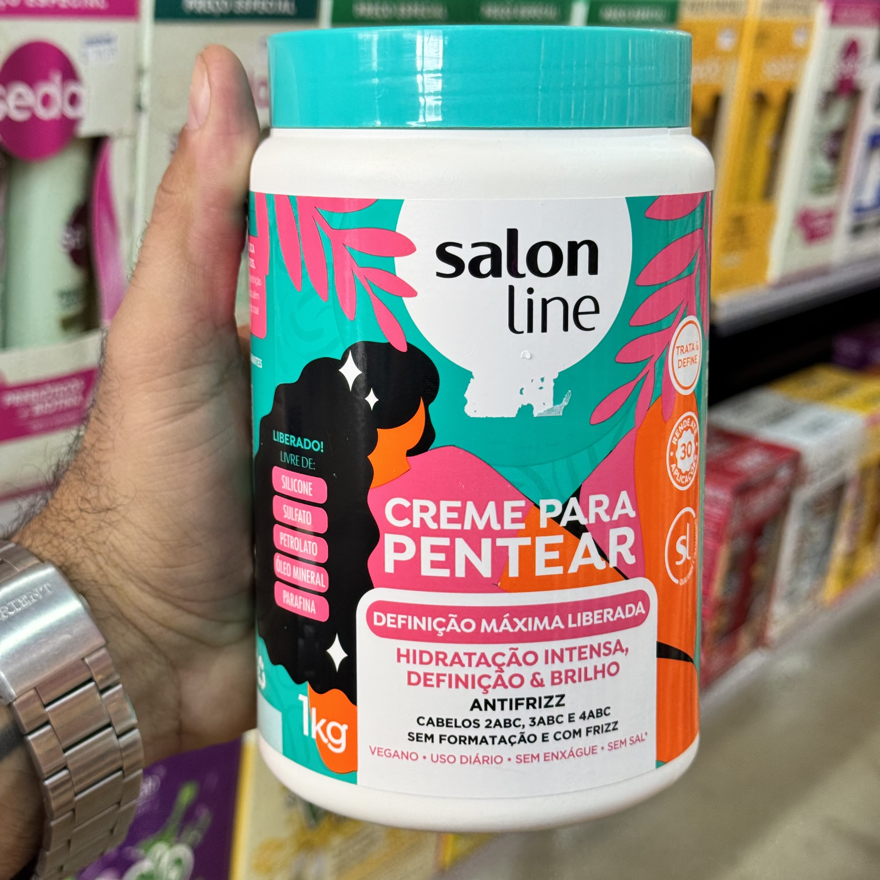 Creme Para Pentear 1Kg Definição Máxima Salon Line