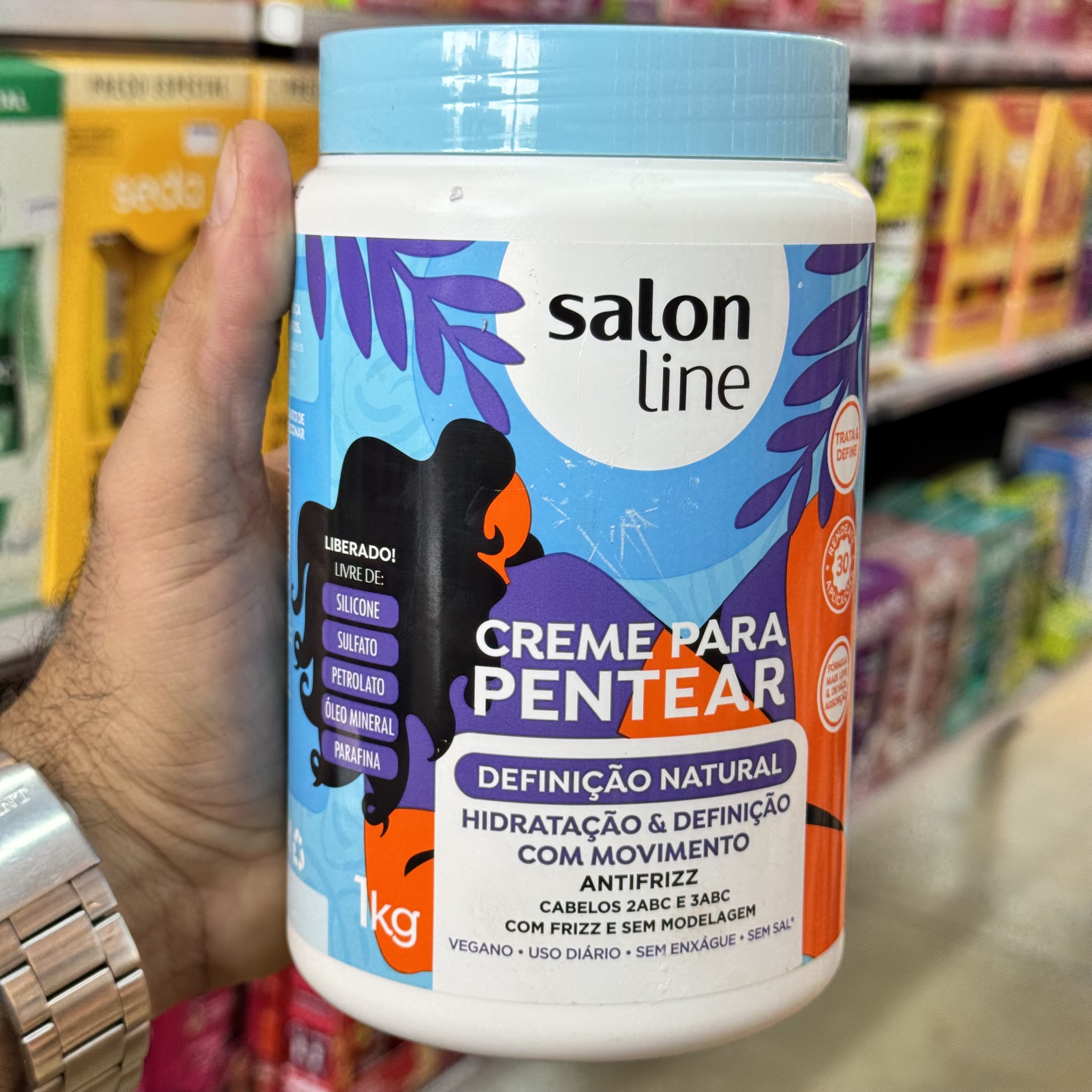 Creme Para Pentear 1Kg Definição Natural Salon Line