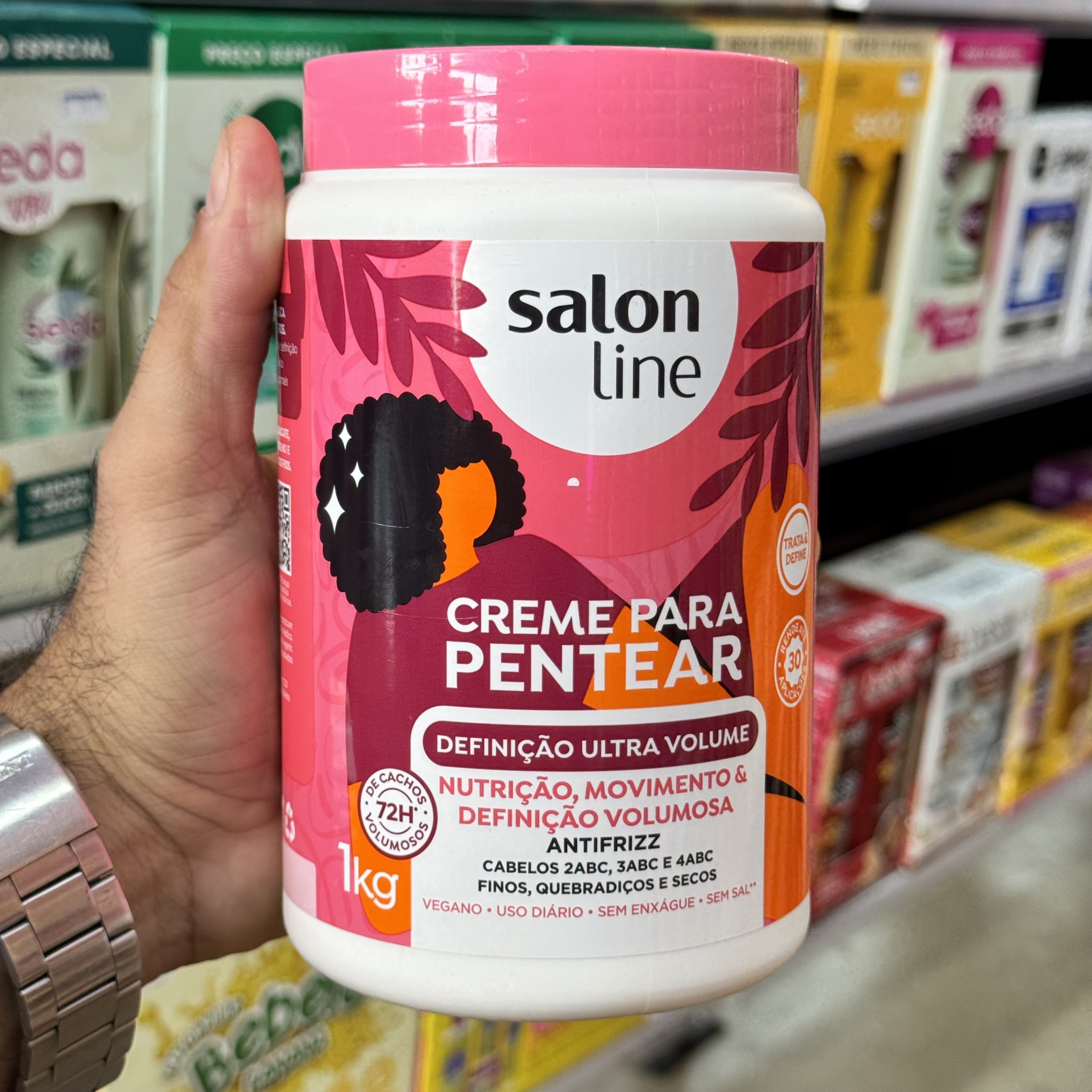 Creme Para Pentear 1Kg Definição Ultra Volume Salon Line