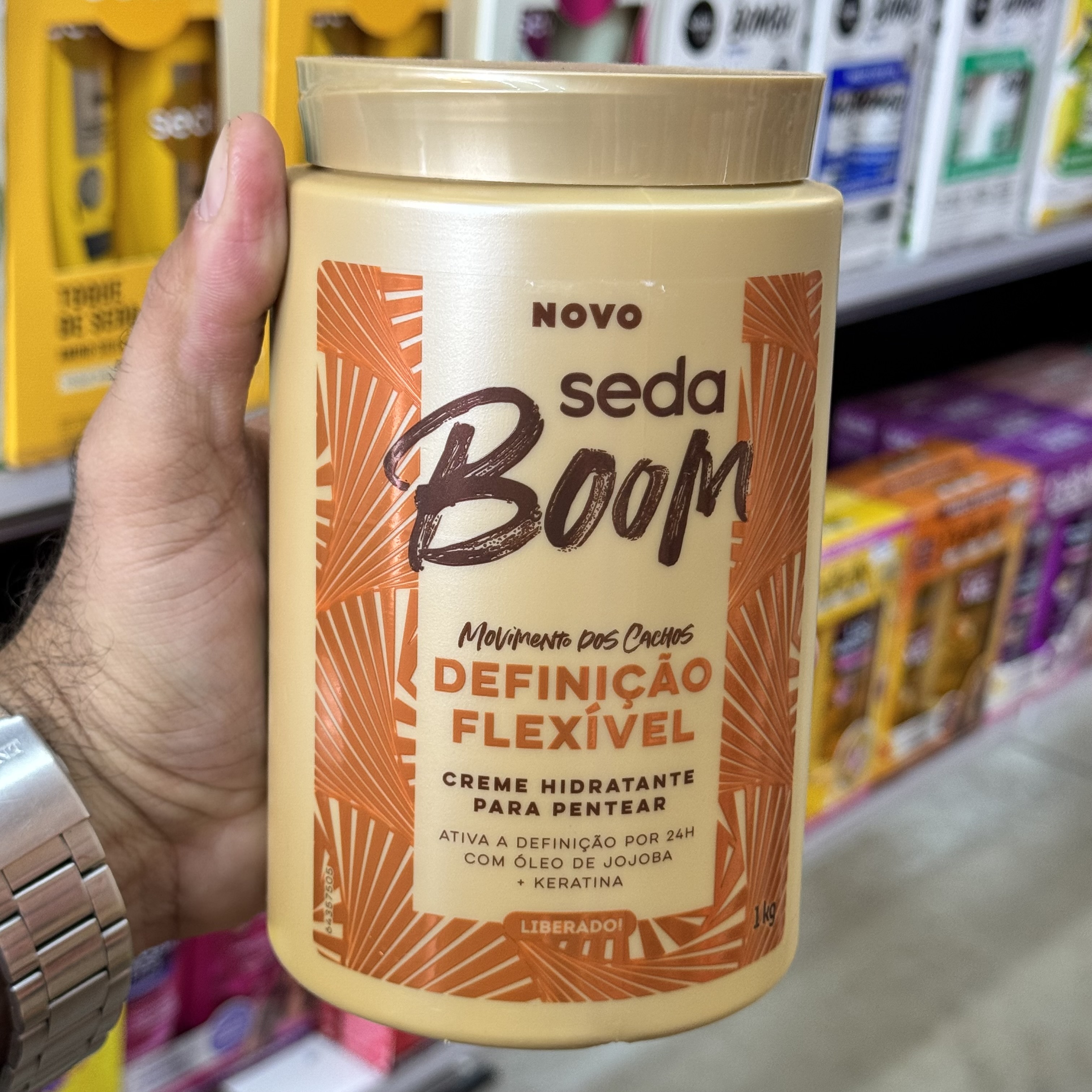 Creme Para Pentear 1Kg Seda Boom Definição Flexível